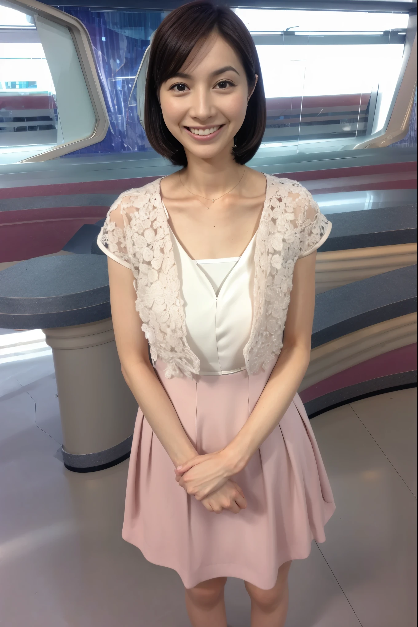 (best qualtiy,4K:1.3),hyper realisitic,(midle breast: 1.2), Cheerful woman , 1 Woman, dark brown hair , thin legs, A refreshing smile, poolparty,Detailed eyes, double eyelid ,Sensual dress with low collar, beautiful breast,Super Detailed Face,Detailed lips, CG unity 8k wallpaper, ultra-detailed, highres, soft light, beautiful detailed girl, extremely detailed eyes and face, beautiful detailed nose, beautiful detailed eyes,cinematic lighting ,perfect anatomy,slender body,smiling