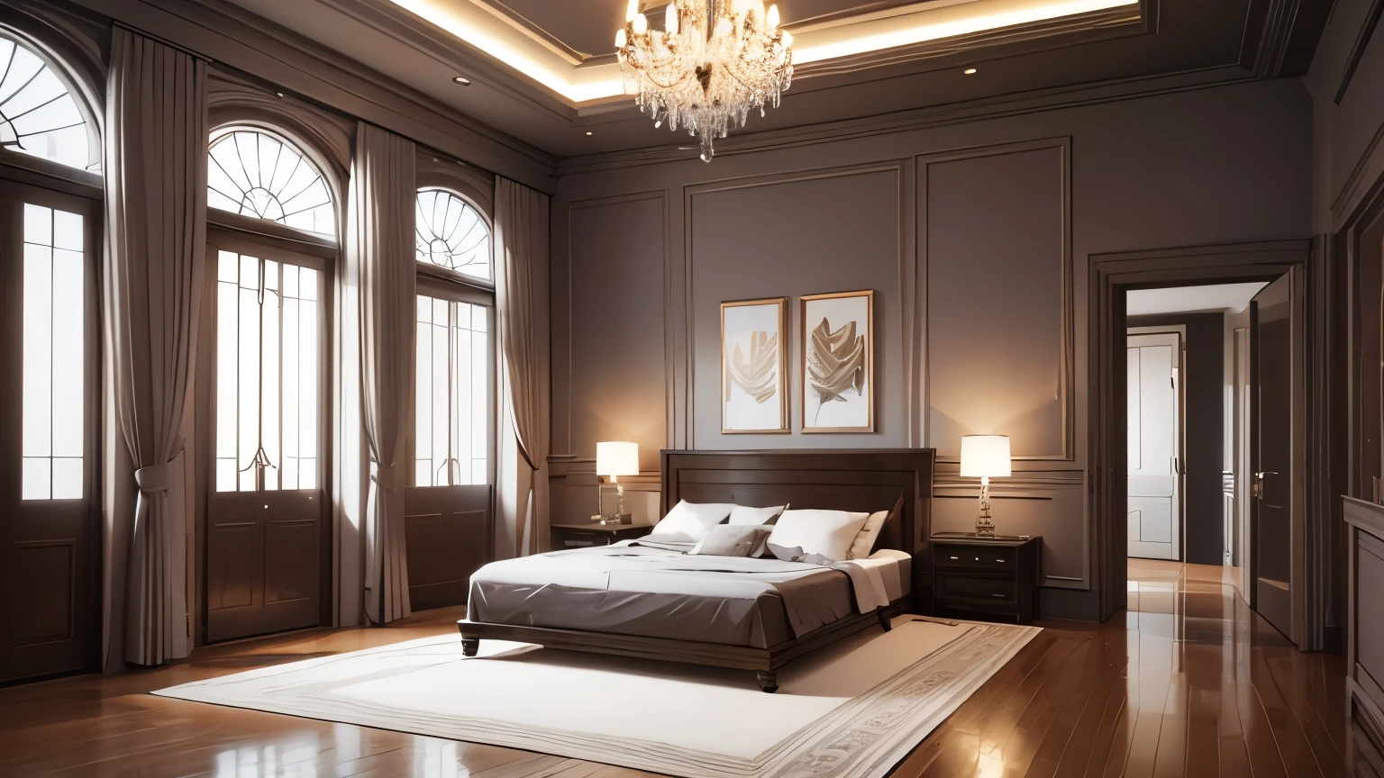 you are a famous interior designer、I was asked to create a 3D image of a large modern room.。. Create a harmonious environment with modern and minimalist furniture. Including garden interior.