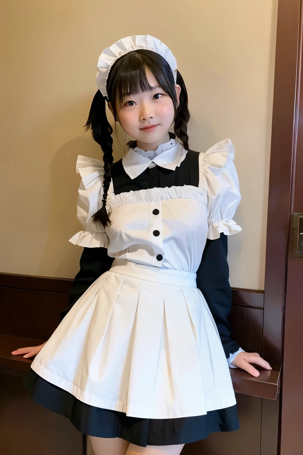 Girl, Lady, Fluttery Skirt, Whole Body, Baby Face, ta, Furifuri, Maid, Nipples