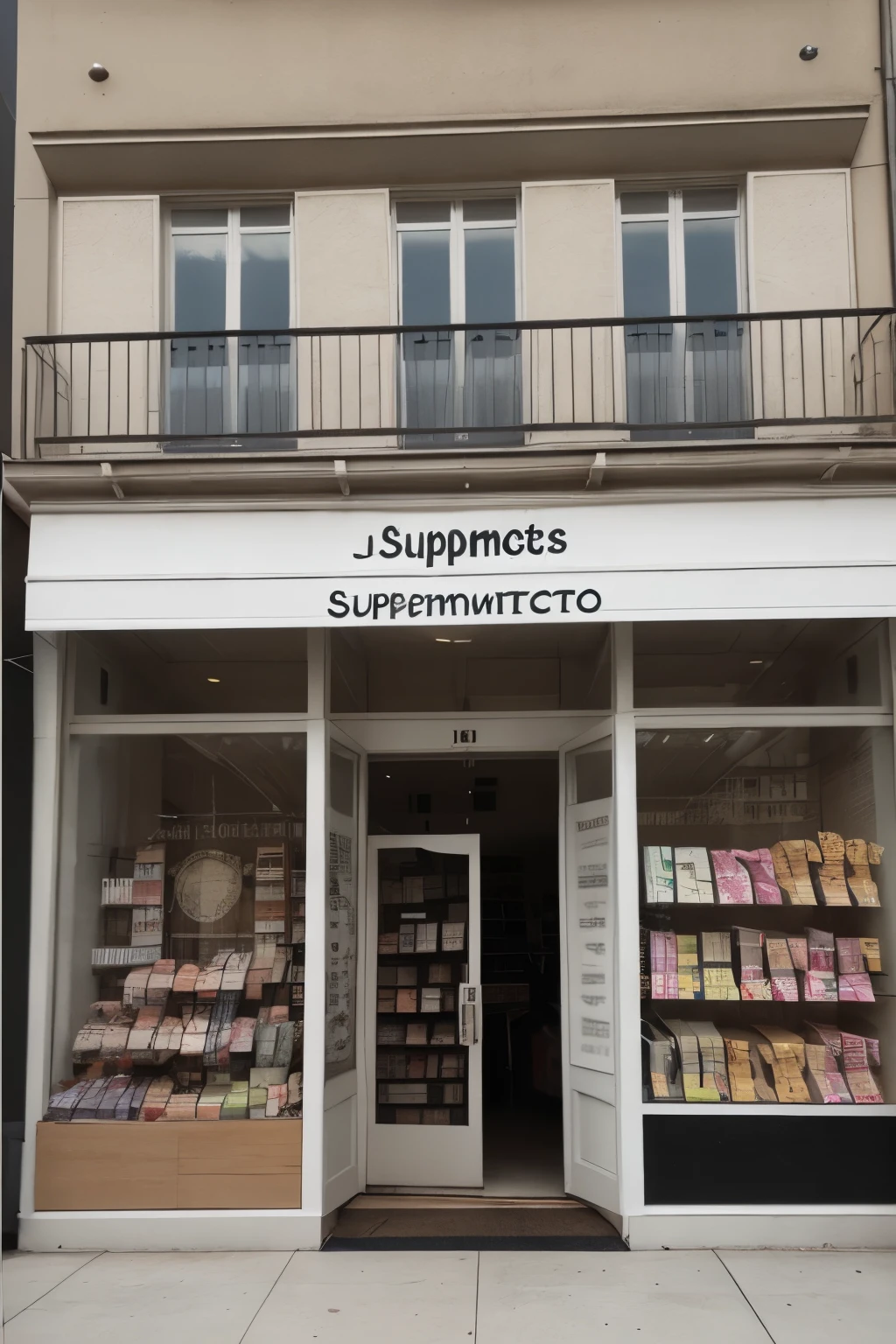 Logo de tienda de suplementos, con el nombre JJ Suplements_that the name is in legible Spanish