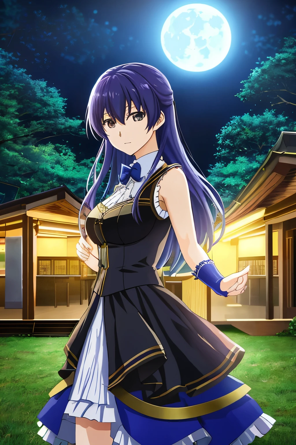 Ultra-detailed, vivid poster design for the enchanting anime series 'Fruits of Grisaia' -- Season 2.

Masterpiece: 1.6 (best quality), intricately detailed characters with lifelike expressions: 1.2.

Fantastical mingling of colors, hues reminiscent of Yasuhiro Nightow or Maho Yo's palettes.

Scene featuring the captivating cast under the ethereal moons of Grisaia: a serene forest landscape, moonlit night, and mystical ambiance.

Mikaru, Yuuji, Sachiko, Amane, Ririch