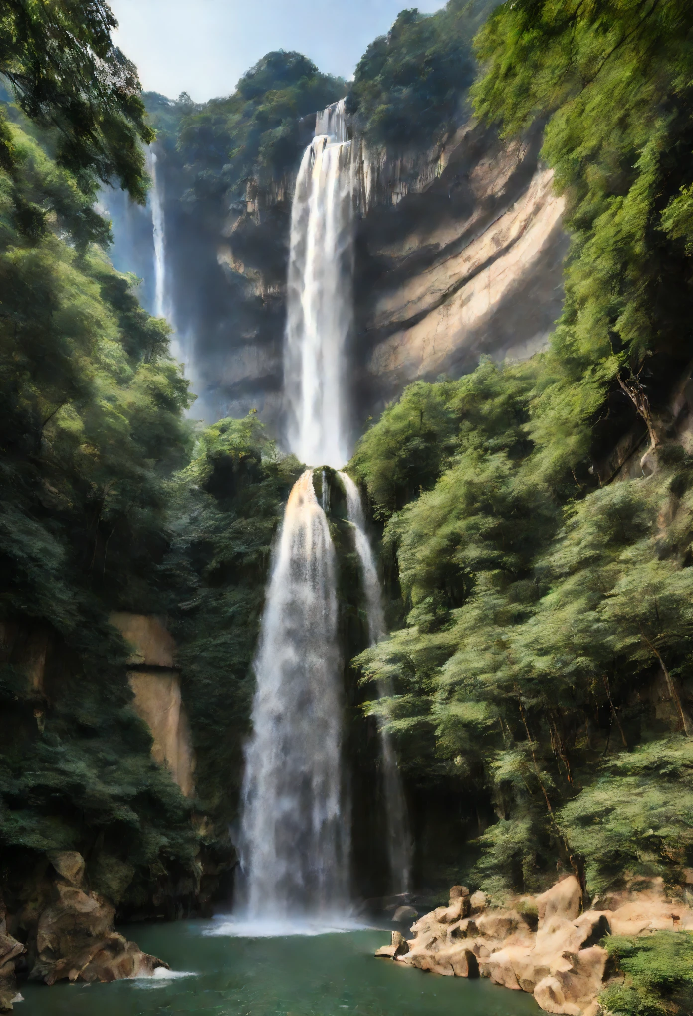 The name of Huangguoshu Waterfall comes from the &quot;Huangguoshu&quot; which is widely distributed in the local area.，Baishuihe Waterfall in ancient times，Also known as &quot;Huanggeshu&quot; Waterfall or &quot;Huanggeshu&quot; Waterfall。Huangguoshu Waterfall Group consists of multiple waterfalls，Among them, Huangguoshu Waterfall is the largest first-level waterfall.。Huangguoshu Waterfall is not only famous for its huge water force，还因其独特的自然景view而备受游客青睐。Visitors can enjoy the magnificent view of the waterfall from different directions，Including the peculiar natural connection of Shuilian Cave，Enables visitors to listen from inside and outside the cave、view、Touch the waterfall。