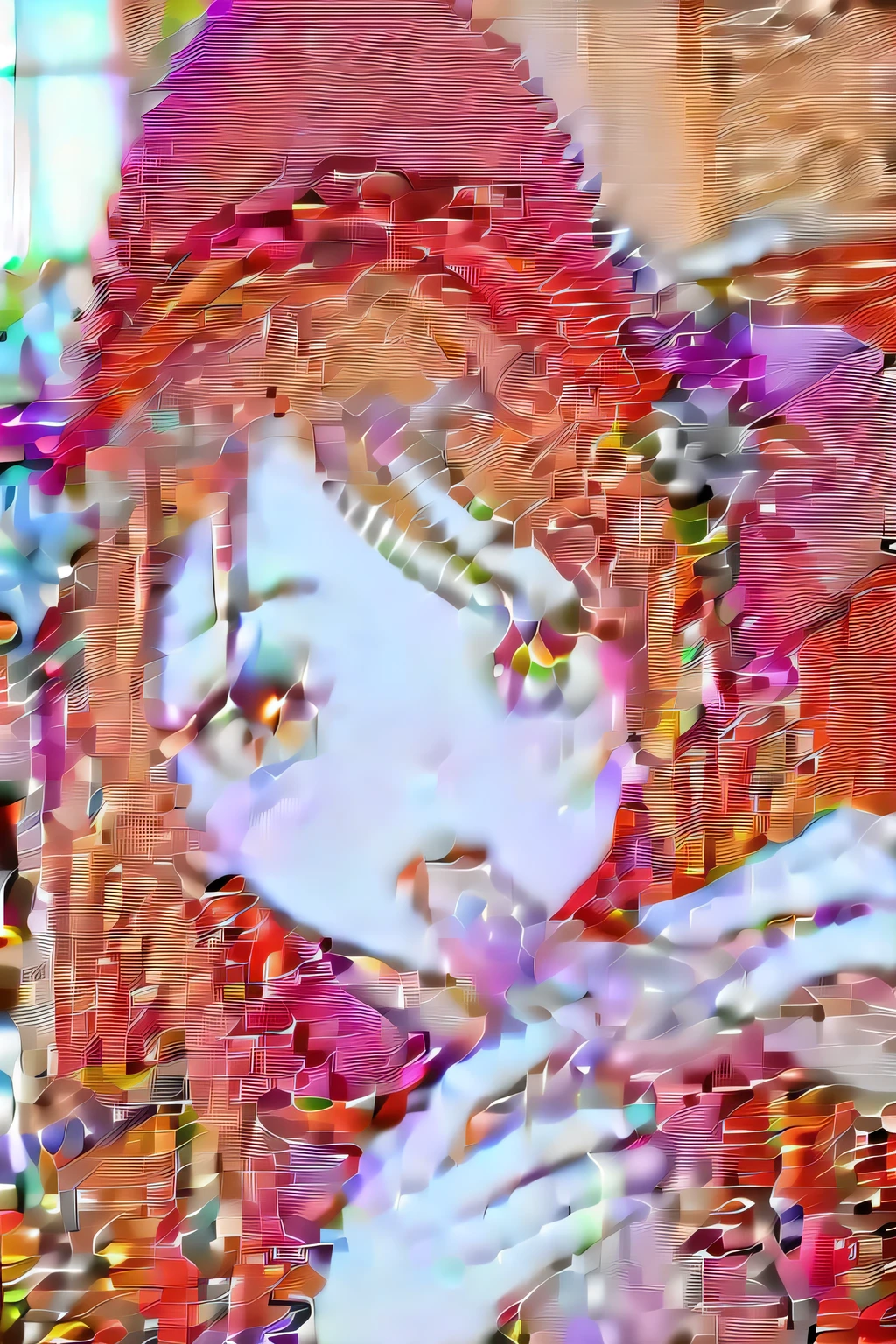 rating_all, score_10, score_8_up, score_7_up, Haruka Hanabishi, magical girl, looking at viewer , room, blush, open mouth, big mouth, tongue, tongue out, close up, saliva, uvula, uvula, room, mouth focus, excessive saliva, giantess,