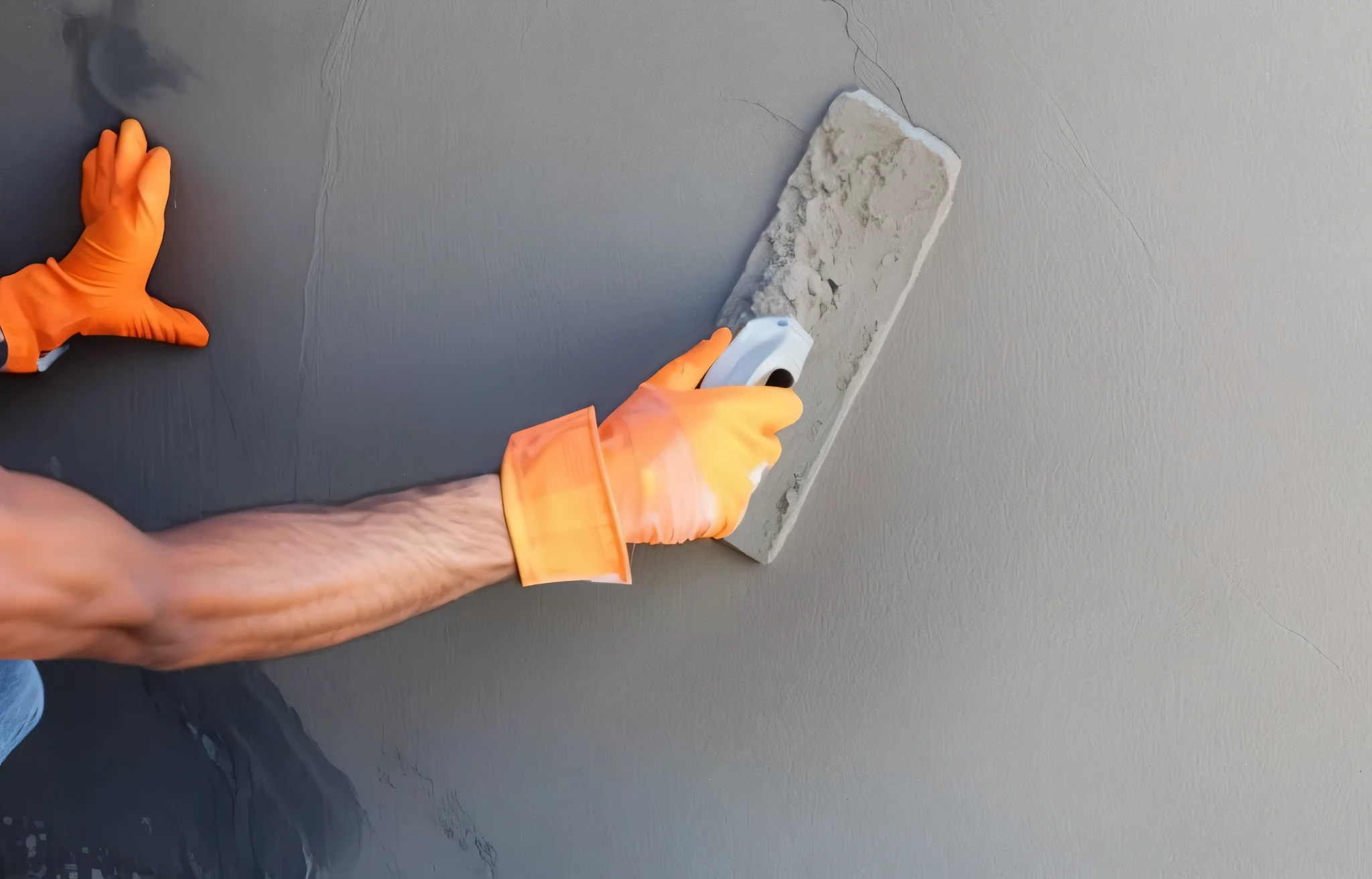 arafed man using a trowe to put cement on a wall, stucco walls, cement, smooth solid concrete, plaster, construction, wet concrete, solid concrete, concrete wall, smooth concrete, render to resolute perfection, concrete, walls are made of dry wall, finely textured, before a stucco wall, concrete walls, rough concrete walls