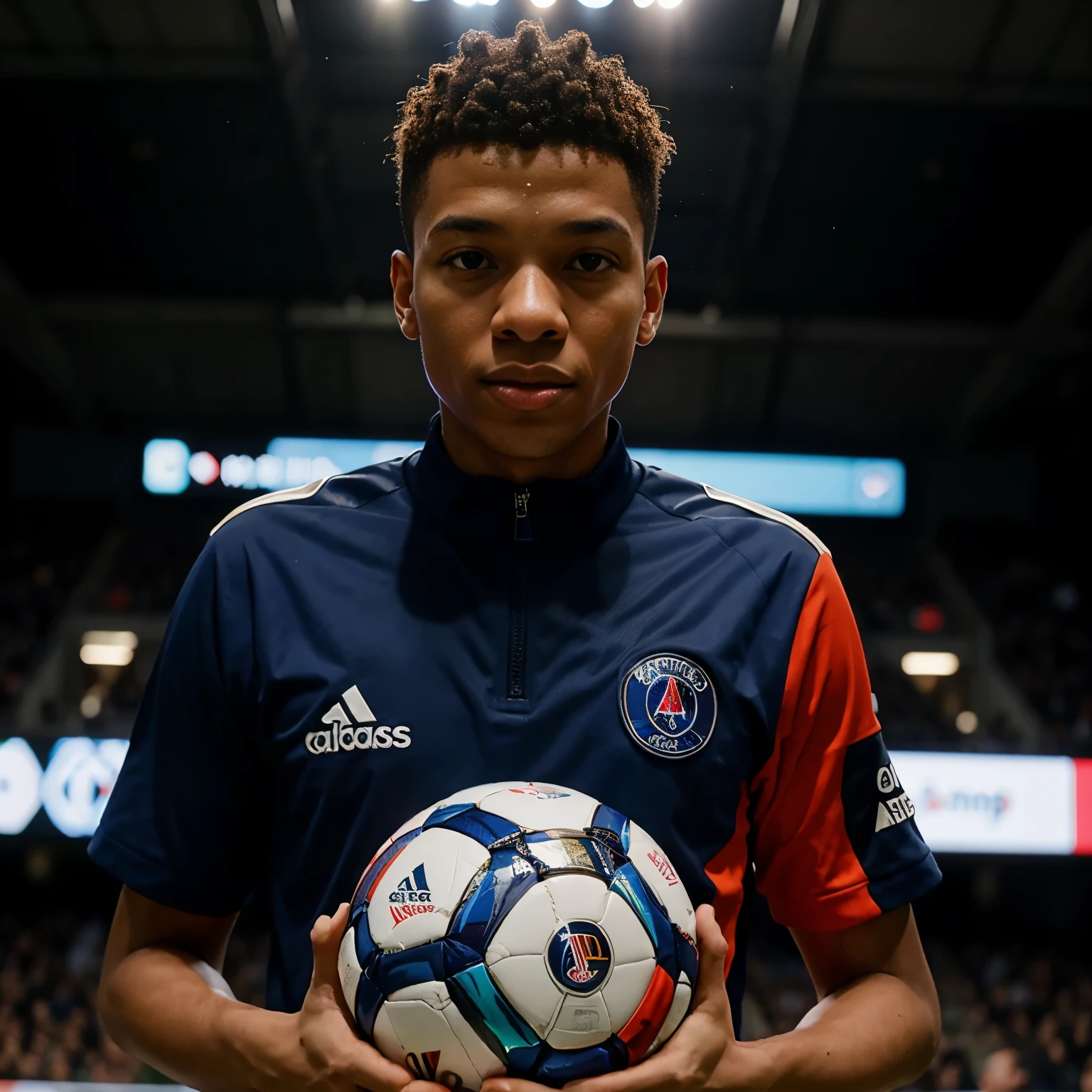 Mbappé with the PSG league champion