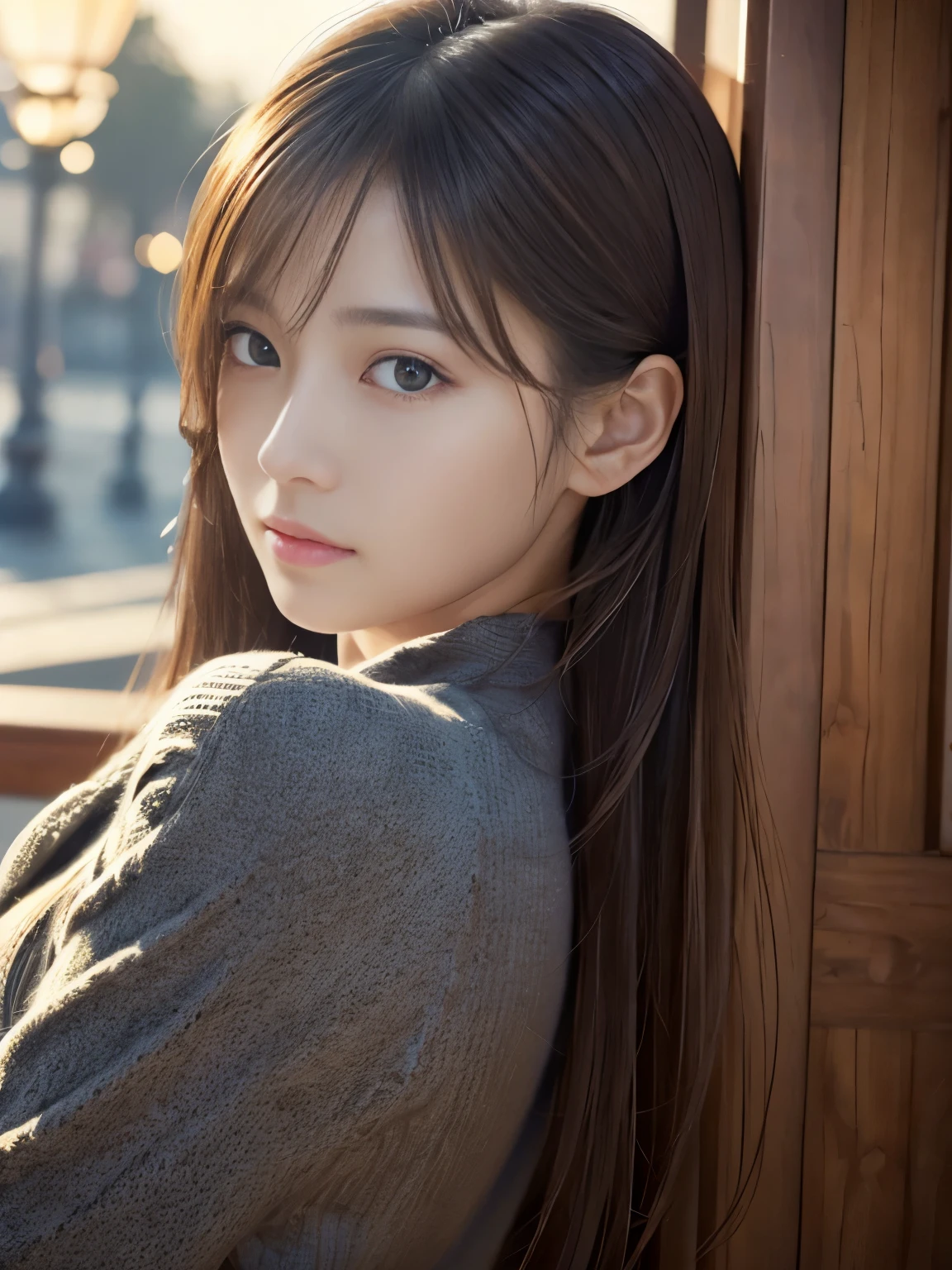 masterpiece、1 beautiful girl、detailed brown eyes、Puffy eyes、top-quality, 超A high resolution, (Realisticity: 1.4), cinematlic lighting、(japanes)、Asian Beauty、Super beauty、age19、Beautiful skin、A slender、(Look at viewers)、(A hyper-realistic)、(hight resolution)、(8K)、(ighly detailed)、(beautifully detailed eyes)、(ultra-detailliert)、 (wall-paper)、A detailed face、Bright lighting、profetional lighting、