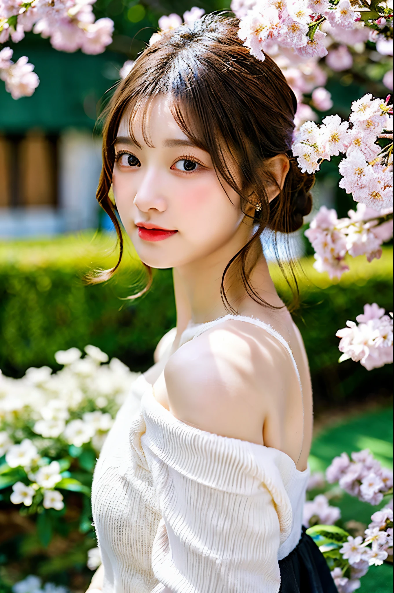 Casual pose, (extremely delicate and beautiful work), (masterpiece), 1girl, girl in white dress, high details, leaky waist, twisted ponytail, charming expression, clear and beautiful eyes, green pupils, delicate necklace, delicate ears Decoration, fairy ears, simple blurred background, extremely detailed description, beautiful and charming, super fine painting, exquisite face, exquisite figure, exquisite clavicle, cute lips, beautiful breasts, soft back, mix4, (8k, RAW photo, best quality , masterpiece:1.2), (fidelity, fidelity:1.37),1girl,cute,cityscape, night, rain, wet, professional lighting, photon mapping, radiosity, physically-based rendering,