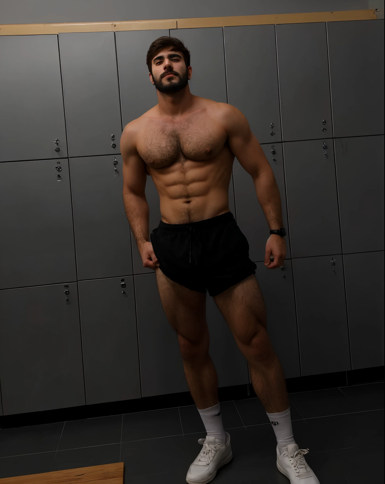 young handsome hairy turkish