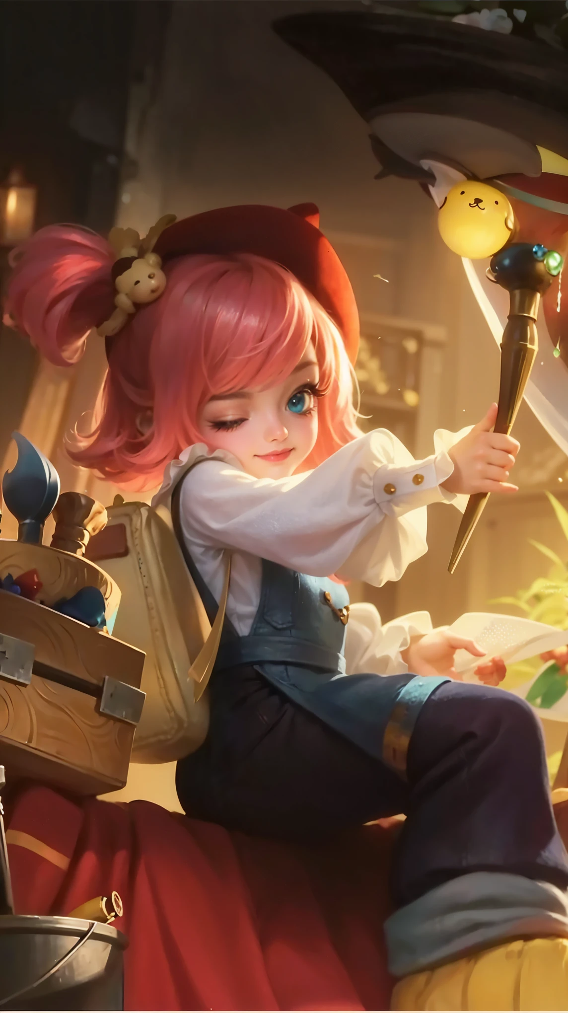(8k, RAW photo, photorealistic:1.25) ,( lipgloss, eyelashes, gloss-face, glossy skin, best quality, ultra highres, depth of field, chromatic aberration, caustics, Broad lighting, natural shading, looking at viewer with a serene and goddess-like happiness, change from mobile legend game, brown hair, green eyes, purple ribbon, kimono outfit, dynamic pose, outer space, relisem, 4k, hd, 1080p, smile.