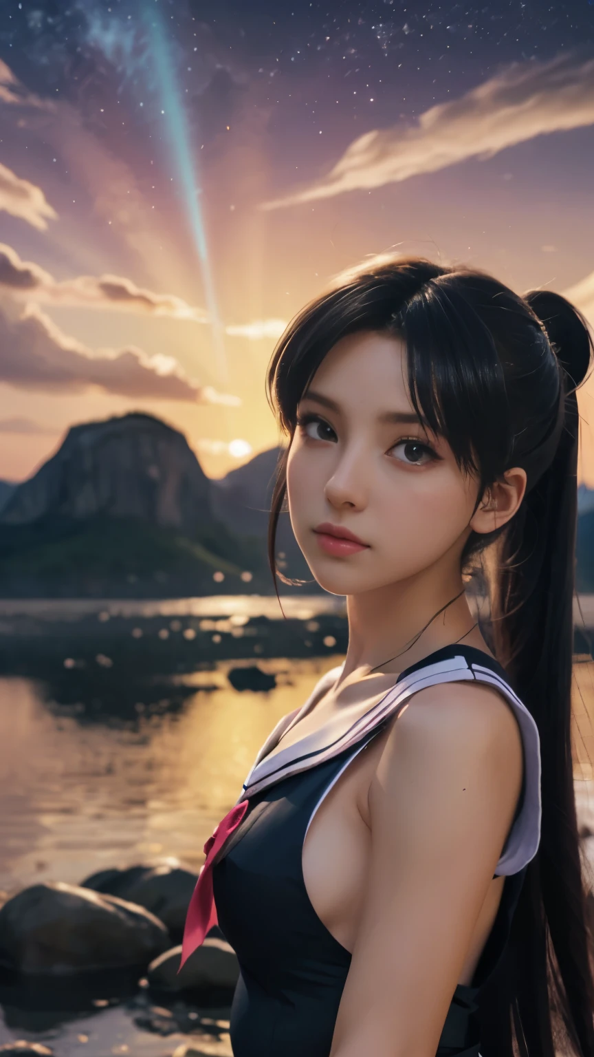 Sailor Moon de pie sobre una roca contra un fondo de luz circular, estilo anime 4k, Fondo de pantalla de arte animado 8K, anime sailor moon with cosmic hair, fondo de pantalla de arte animado 4K, fondo de pantalla de arte animado 4K, fondo de pantalla animado 4k, Fondo de pantalla animado 4K, ethereal anime, Fondo de pantalla animado 4K, Estilo de arte anime Moe, Epic anime artwork, animated lighting、NSFW, (8K, raw photography, de primera calidad, masterpiece:1.2), (realista, Fotorrealista:1.37), ultra detallado, 1 chica, solo, cute little, hermoso cielo detallado,cielo nocturno