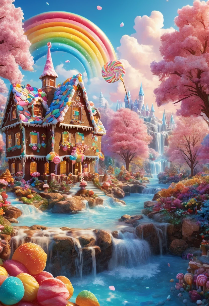 Beautiful majestic fall flowing through Dense vegetation, vibrant flowers, Butterfly dancing in the air, sparkling water splash, peaceful natural landscape ,fall,flowing water,Dense vegetation,vibrant flowers,Butterfly,peaceful scenery,best quality,4k,8k,high resolution,masterpiece:1.2,super detailed,actual:1.37,high dynamic range,ultra high definition,studio lighting,extremely detailed description,professional,bright colors