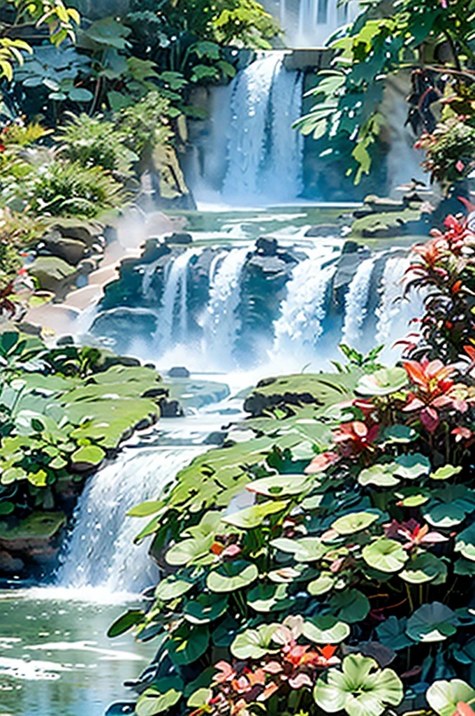 best quality,4k,high resolution,masterpiece:1.2,super detailed,actual:1.37,(fall:1.5),fall,Lush green plants,flowing water,soak,sparkling water droplets,Beautiful and detailed,Beautiful and detailed,water splash,Emerald Pool,Dynamic movement,vitality,Calm expression,,ethereal lights,bright colors,contrast,Refreshing,unforgettable moments,close up,time freeze,emotional,Poetic,photography