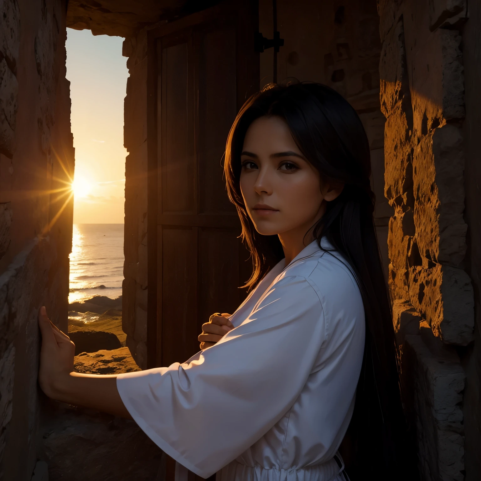 Mujer lider amanecer