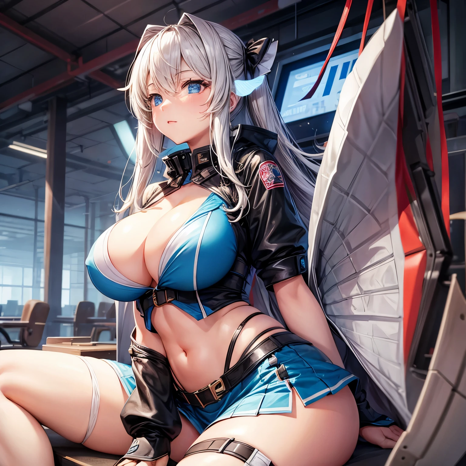 Test girl with big