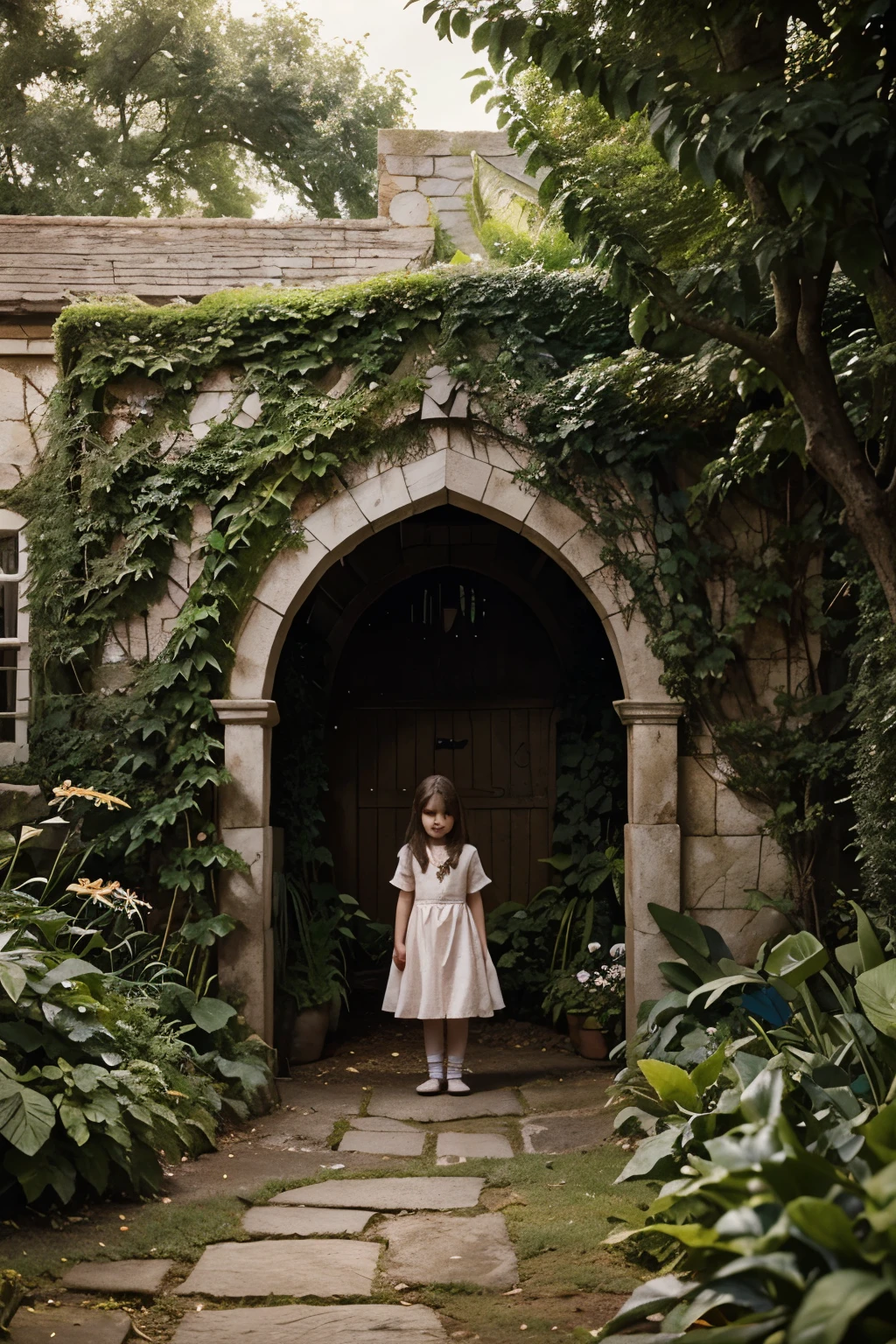 The Magical Garden: A story about a young girl who discovers a hidden garden behind her house and the enchanted creatures that live there.