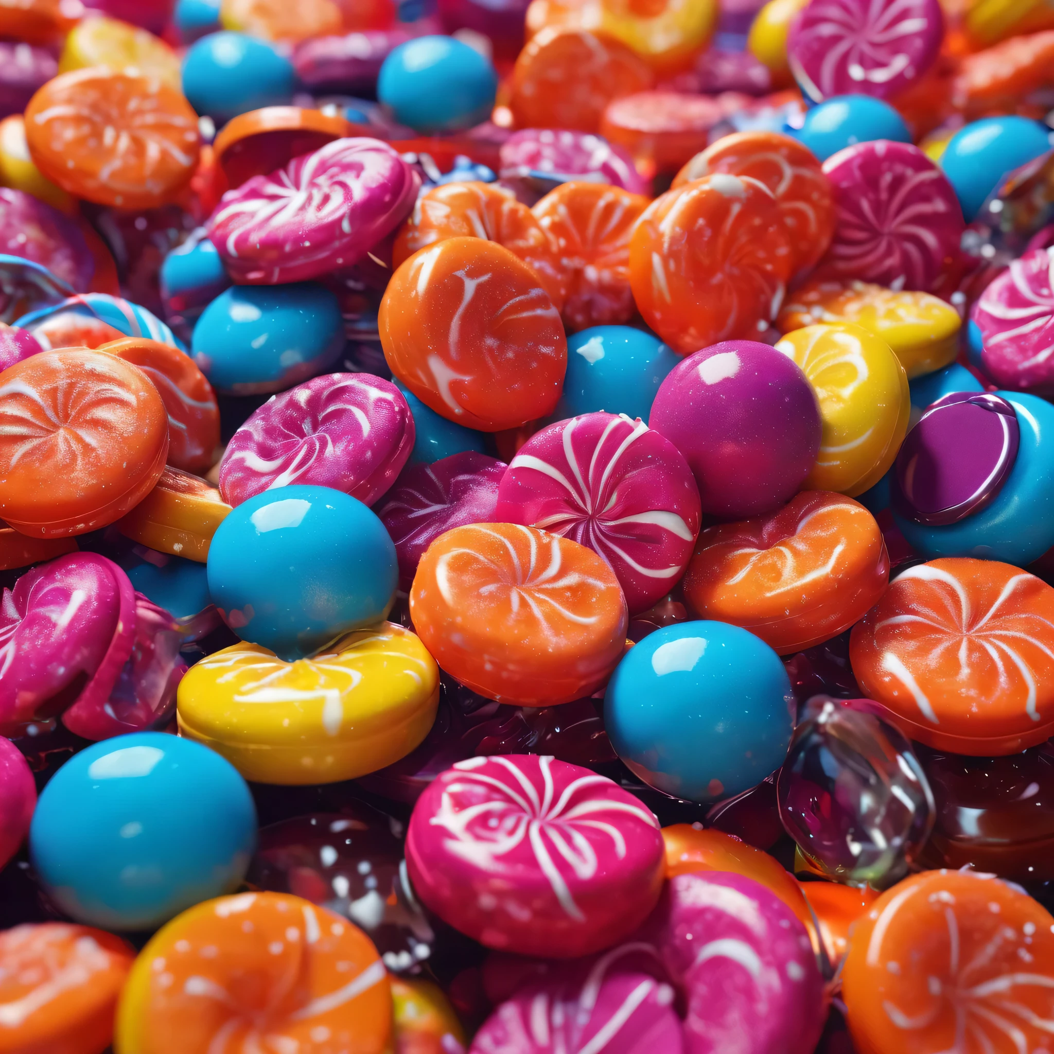 create an image demonstrating the style of ((Candycore)) style, hyper realism, 8k high definition, vibrant colors, sharp focus, insanely detailed