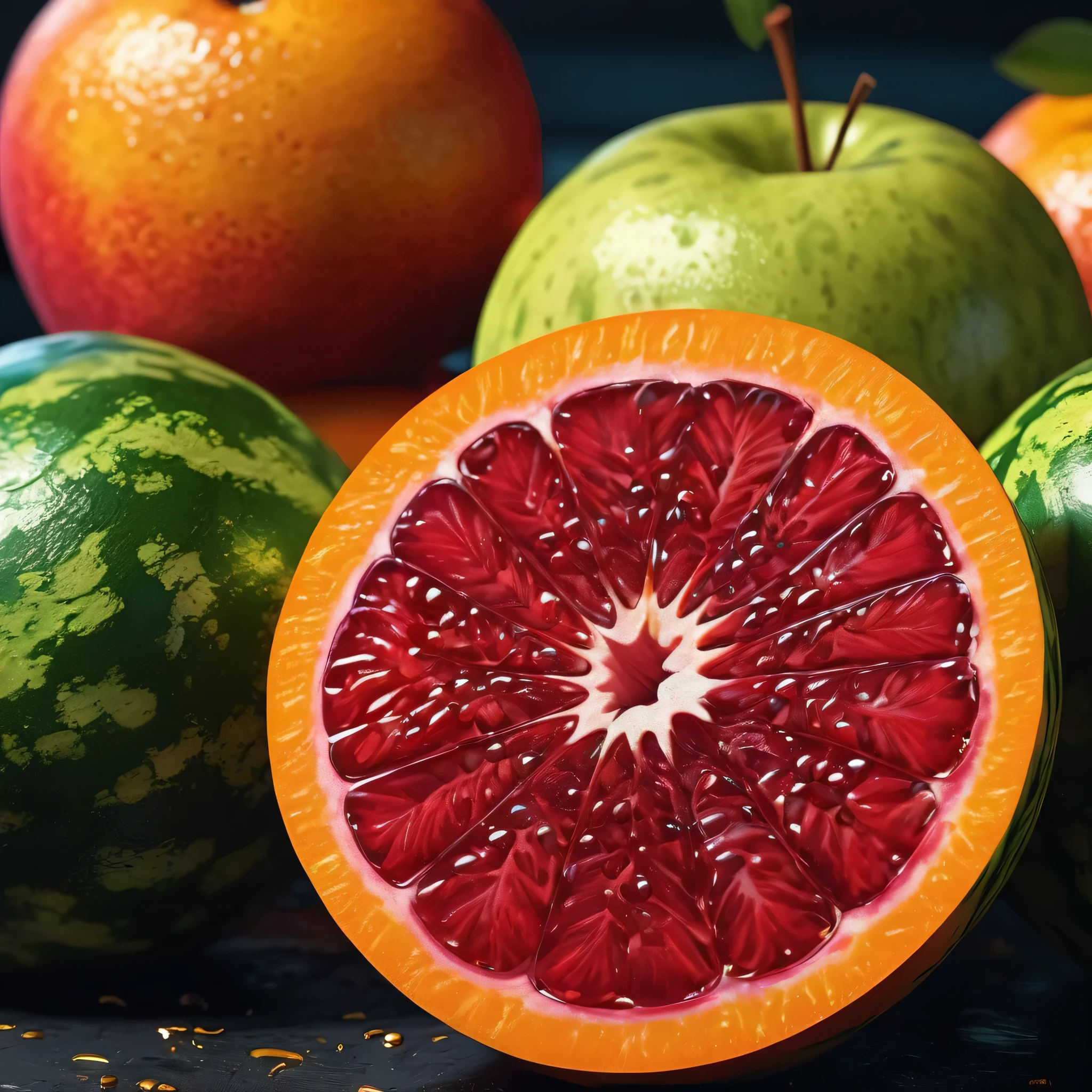 create an image demonstrating the style of ((Fruitcore)) style, hyper realism, 8k high definition, vibrant colors, sharp focus, insanely detailed