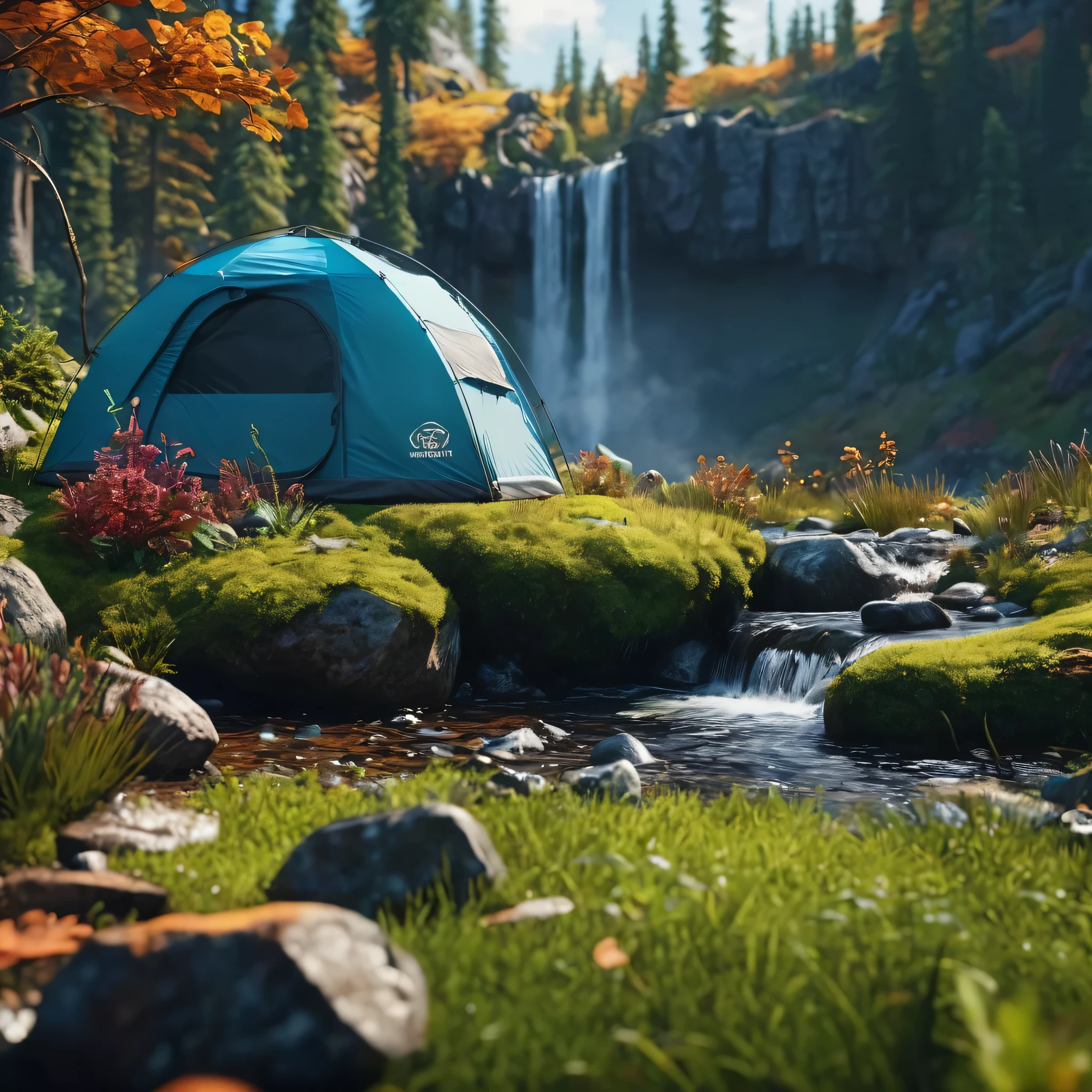 create an image demonstrating the style of ((Campcore)) style, hyper realism, 8k high definition, vibrant colors, sharp focus, insanely detailed