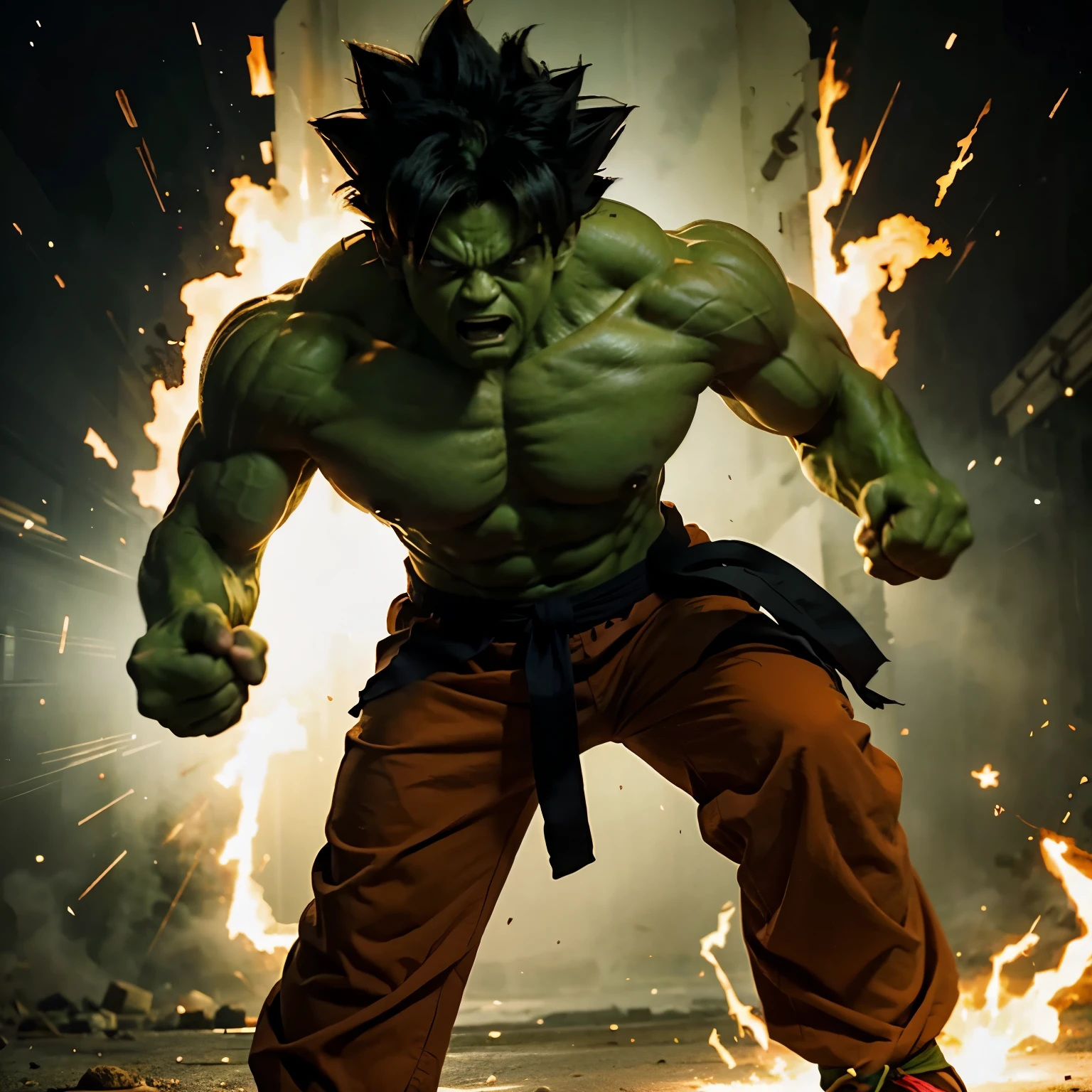 Goku fuse with hulk to form new charactet