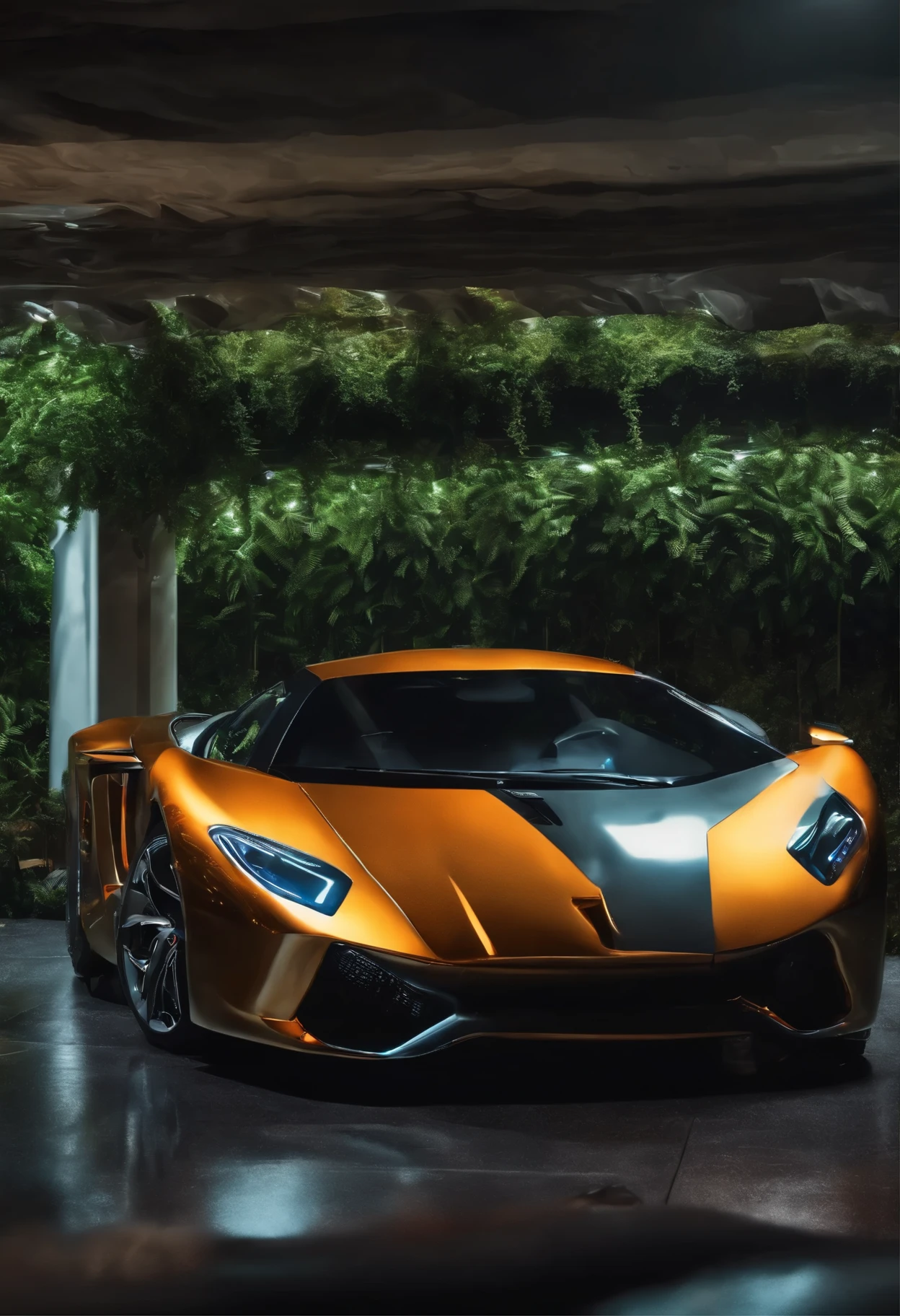 A car made of liquid metal in the style of ((Captchacore)) style, hyper realism, 8k high definition, vibrant colors, sharp focus, insanely detailed