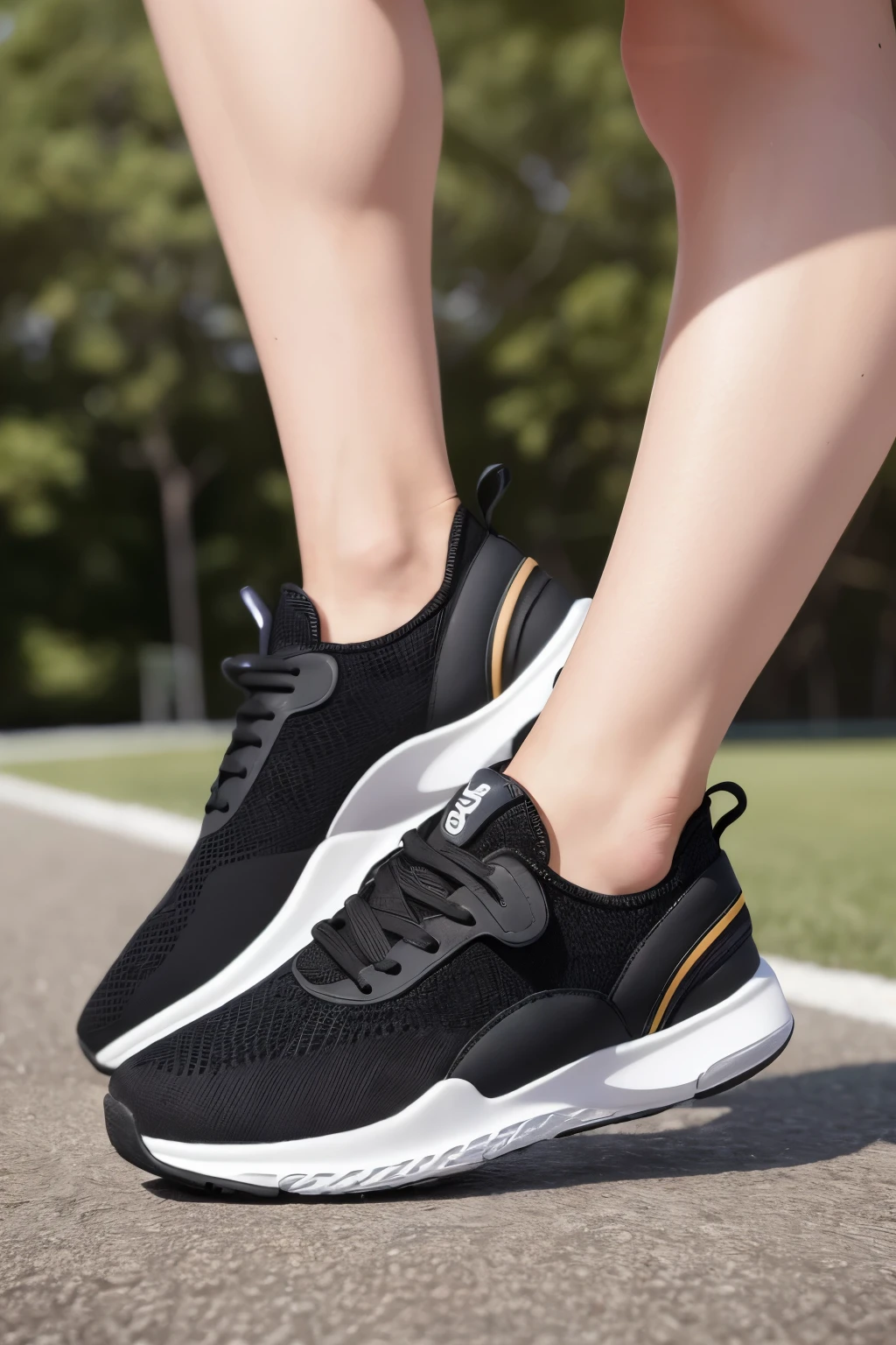 Create a highly technological and extremely comfortable sports shoe, whose brand evokes the image of a kangaroo, the agile and energetic animal – a state-of-the-art kangaroo sneaker.
Masterpiece, best quality, ultra high definition, (innovative technology: 1.5), sleek design, (sophisticated branding: 1.2), 1 pair, advanced materials, adaptive fit, (fully responsive sole: 1.4), cutting-edge comfort, ergonomic support, perfect for athletic performance, inspired by nature - the agile and powerful kangaroo.