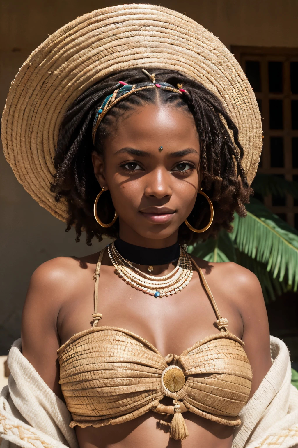 portrait de fille africaine metisee ,seulement,20 ans,Beau visage,haut du corps,hair on one eye,ligne de cote moyenne, cheveux marron, Sharpness,costume d'affaires
