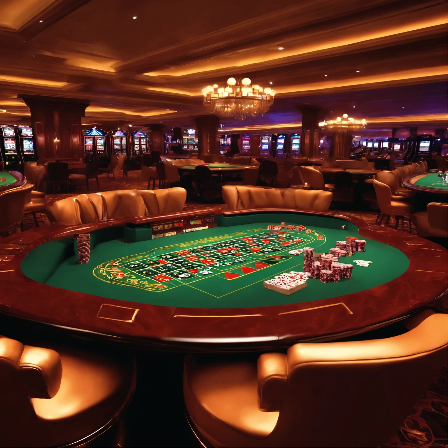 create an image demonstrating the style of ((Casino)) style, hyper realism, 8k high definition, vibrant colors, sharp focus, insanely detailed