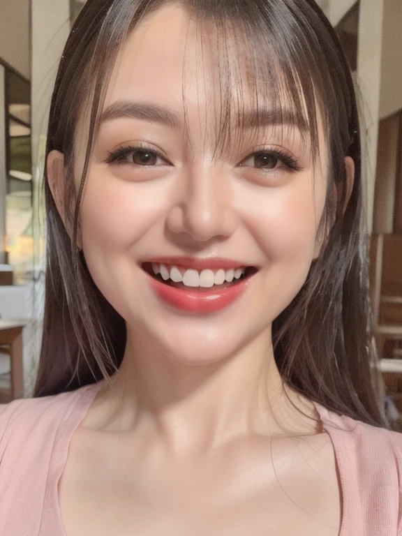 (realistic、masterpiece、Best Quality、8K、highres、high resolution:1.3)、1 girl、Huge breasts、smile、white bikini、looking at viewers、super fine face and eyes、long hair、 upper body、