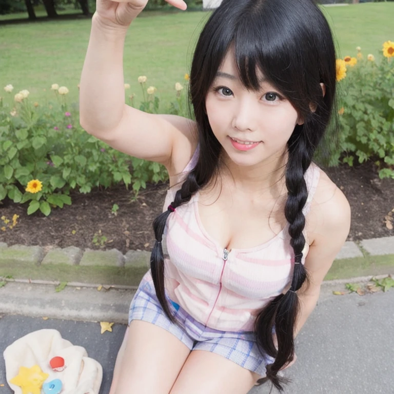 (masterpiece, best quality:1.2), 1girl, solo,in park,show panty