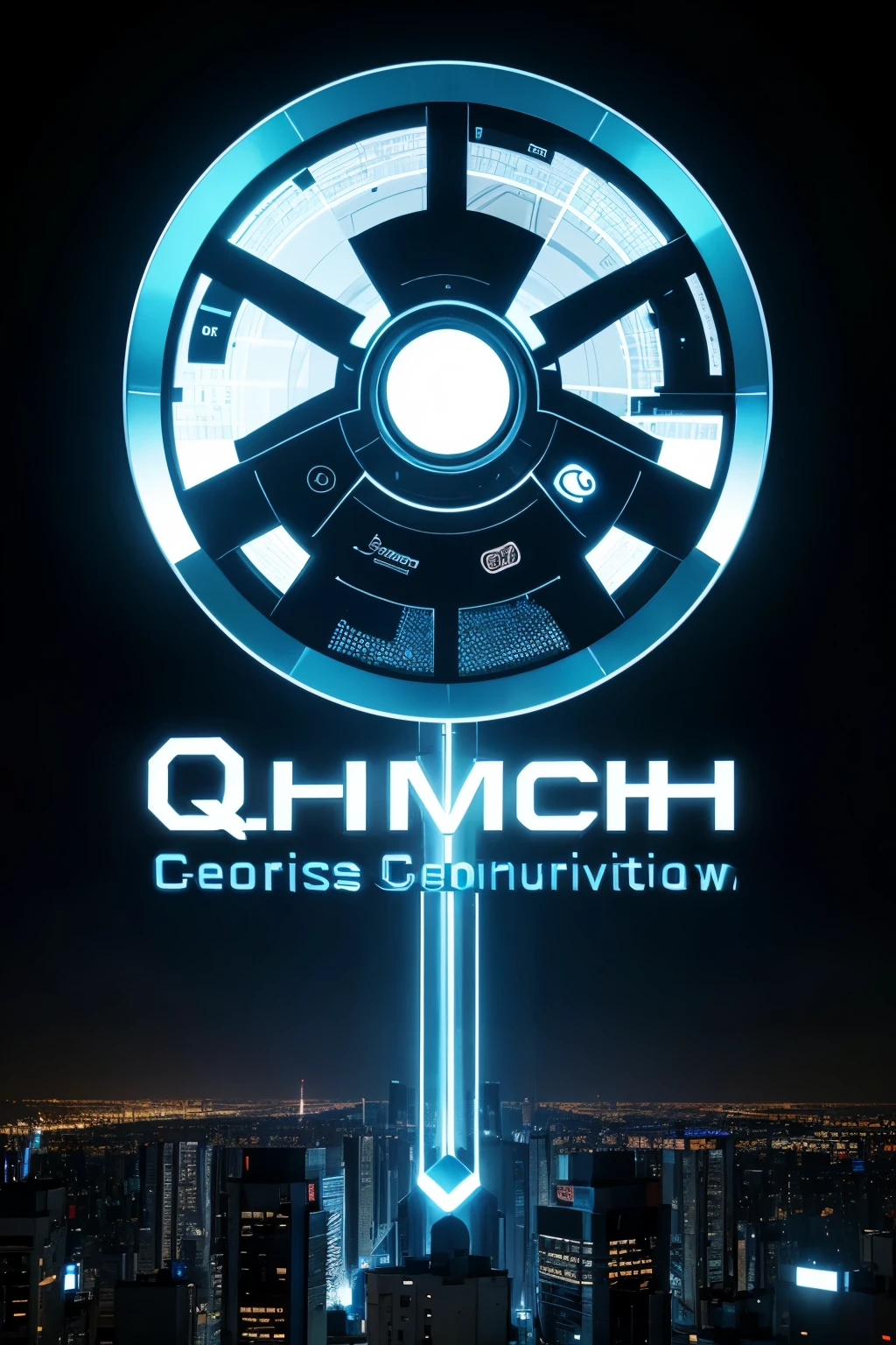 Logo for a company called "QTECH Remote IT Services" which operates in the following markets, Cryptos, Processing, Translation, Security, Cloud, Design, Marketing, Management, Training, Consulting, Innovation