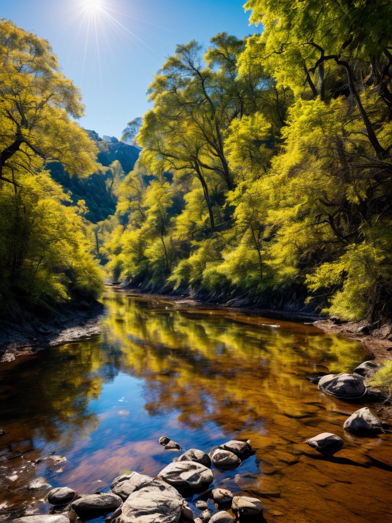(estilo oleo), obra maestra, cascadas magestuosas, imponentes ,arcoiris  crearlo como un pintor profecional al oleo,pinceladas que se distingan en la obra, luz y sombras, hermosos colores vivos( selva ,flores, aves, mariposas:1.1), mejor calidad,