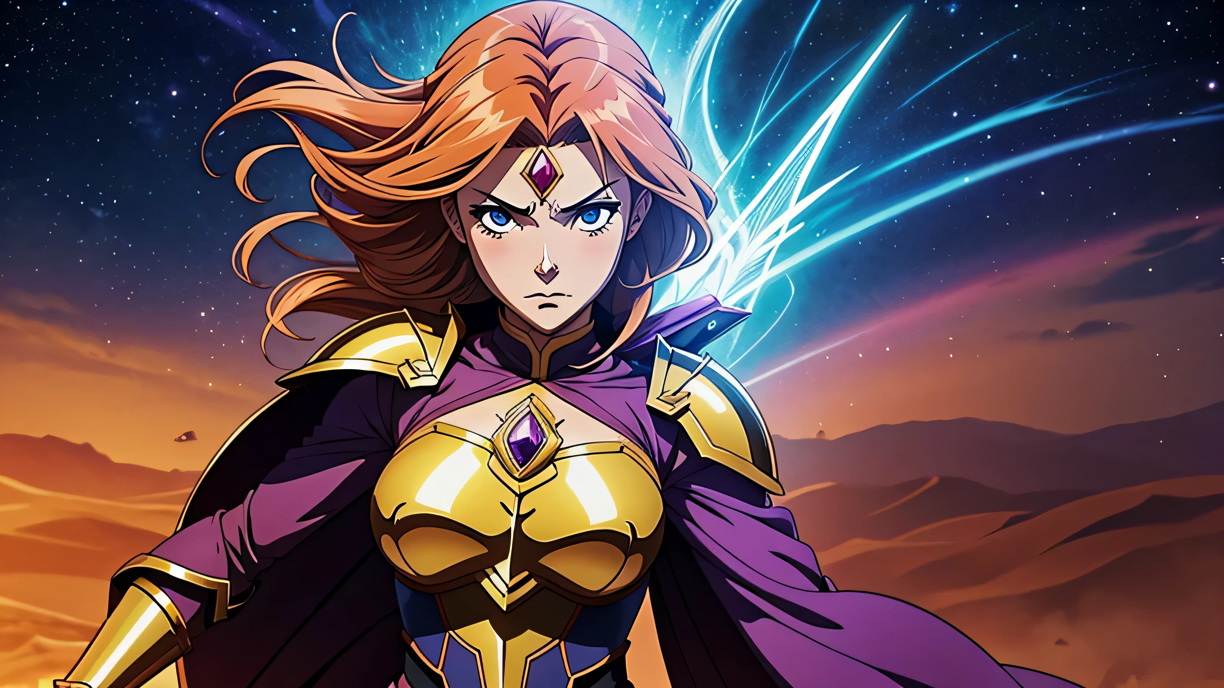 melhor qualidade, garota de anime, triste, linda, magical warrior, com cicatrizes, roupas rasgadas