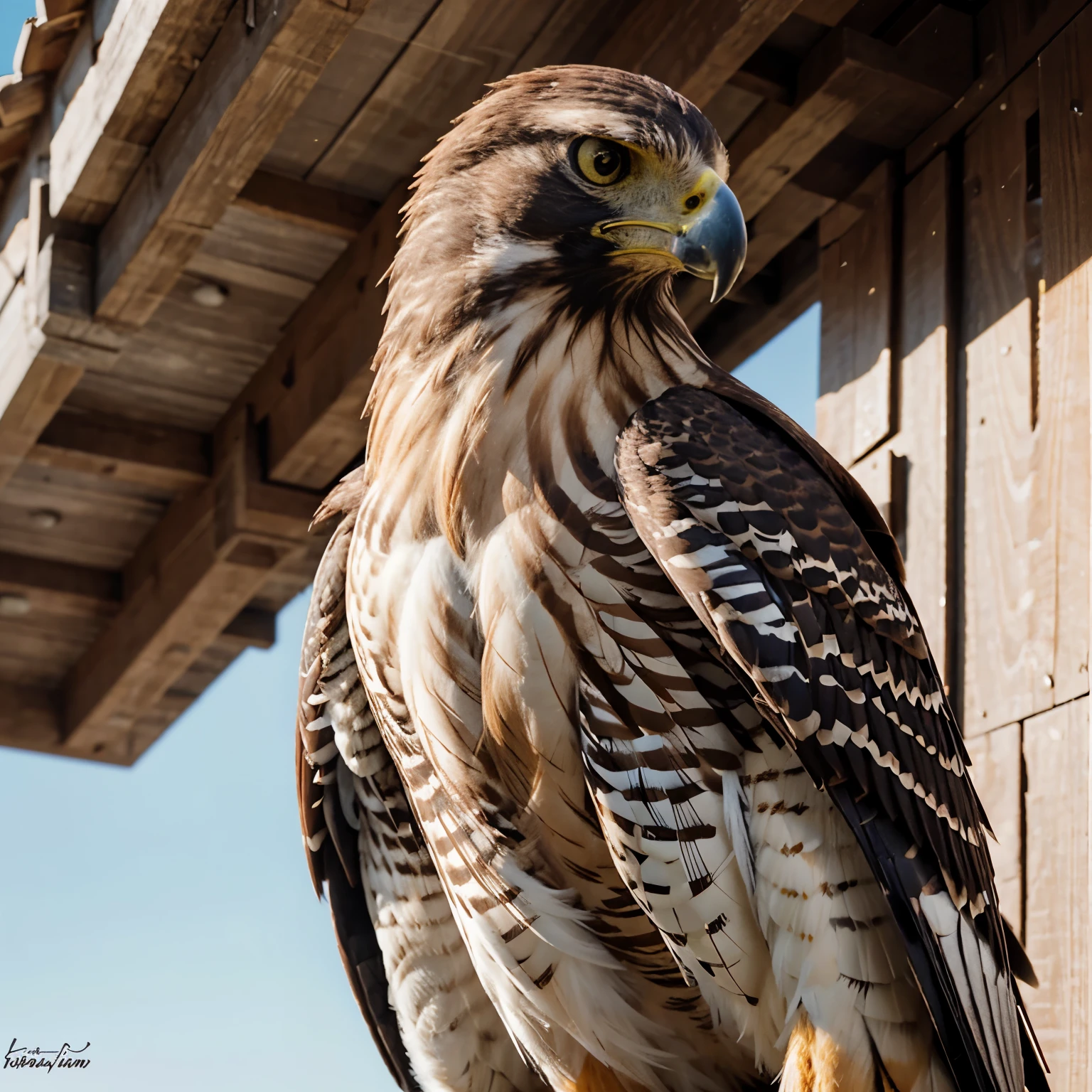 Image of an American hawk super realistic image 
