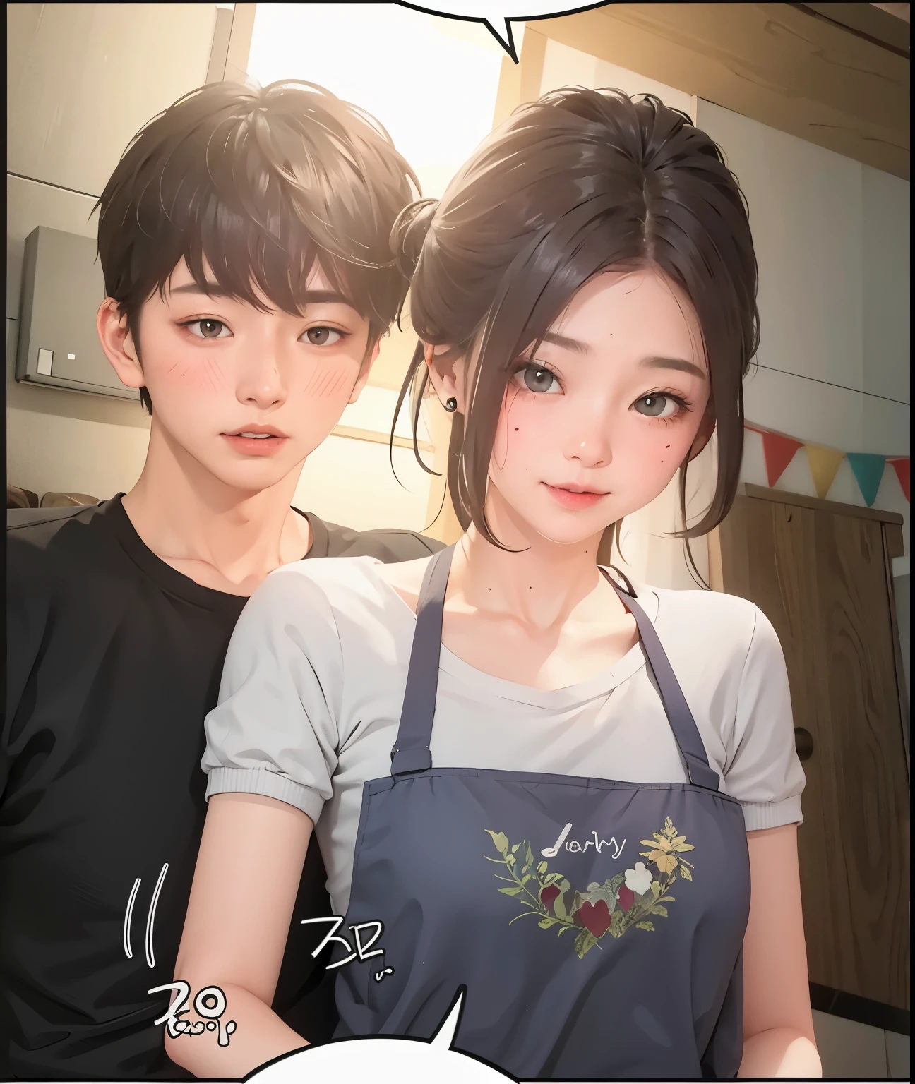 The younger brother is cute --auto