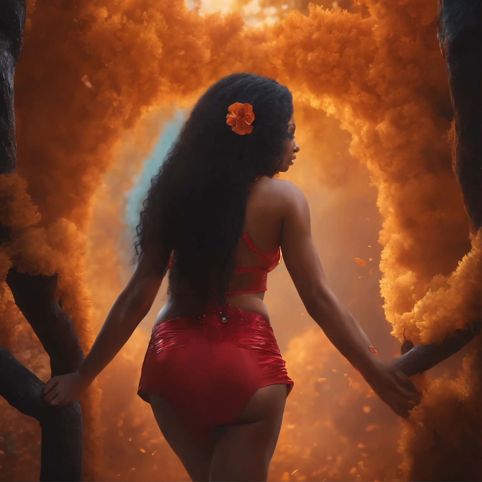 create an image demonstrating the style of ((Cheiron Crush)) style, hyper realism, 8k high definition, vibrant colors, sharp focus, insanely detailed, enormous tits