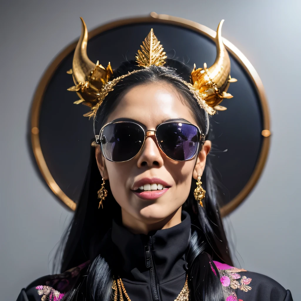 On snowy nights，32k（masterpiece，HD，Ultra high quality，32k）Purple-pink double ponytail，flower stick，Indigo Skull King ，mahogany steering wheel （The skeleton is very realistic：1.4），crocodile print robe，Rusty skull ornaments，Sand gold linen cloak，petals flying，Deep gold sunglasses，Hold your head high，worthy of pride，Look at people through nostrils，A  and secondaresolution，Xueba， detail， RAW photos， Sharp Re， Nikon D850 film photo by Jefferies Lee 4 Kodak Portra 400 camera F1.6 guns, colorful, Ultra-realistic and vivid textures, dramatic lighting, Unreal Engine Art Station Trend, Sinest 800，Hold your head high，side，worthy of pride，Look at people through nostrils，arrogant，petals flying，petals flying，Gold dusted crocodile，Fluttering，Impeccable，( Reasonable design, clear lines, HD definition,best quality, Very detailed skeleton, skeleton of masterpiece, official art, Lighting effects, 8K crocodile skeleton（（（Platinum marble sunglasses）））Deep gold sunglasses，sideportrait