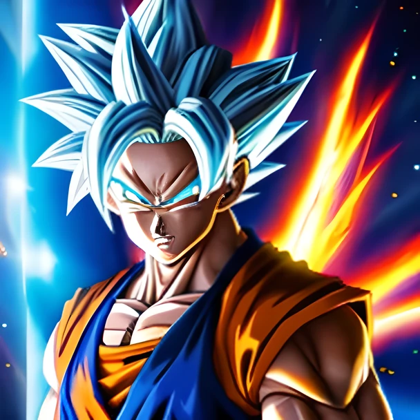 dragon ball super, going super saiyan, goku, human goku, anime style 4 k, badass anime 8 k, ultra instinct