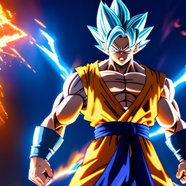 dragon ball super, going super saiyan, goku, human goku, anime style 4 k, badass anime 8 k, ultra instinct