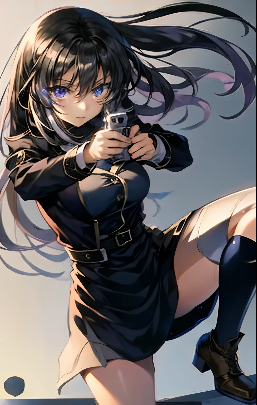 licorice recoil、Takina、perfect face、hold a gun