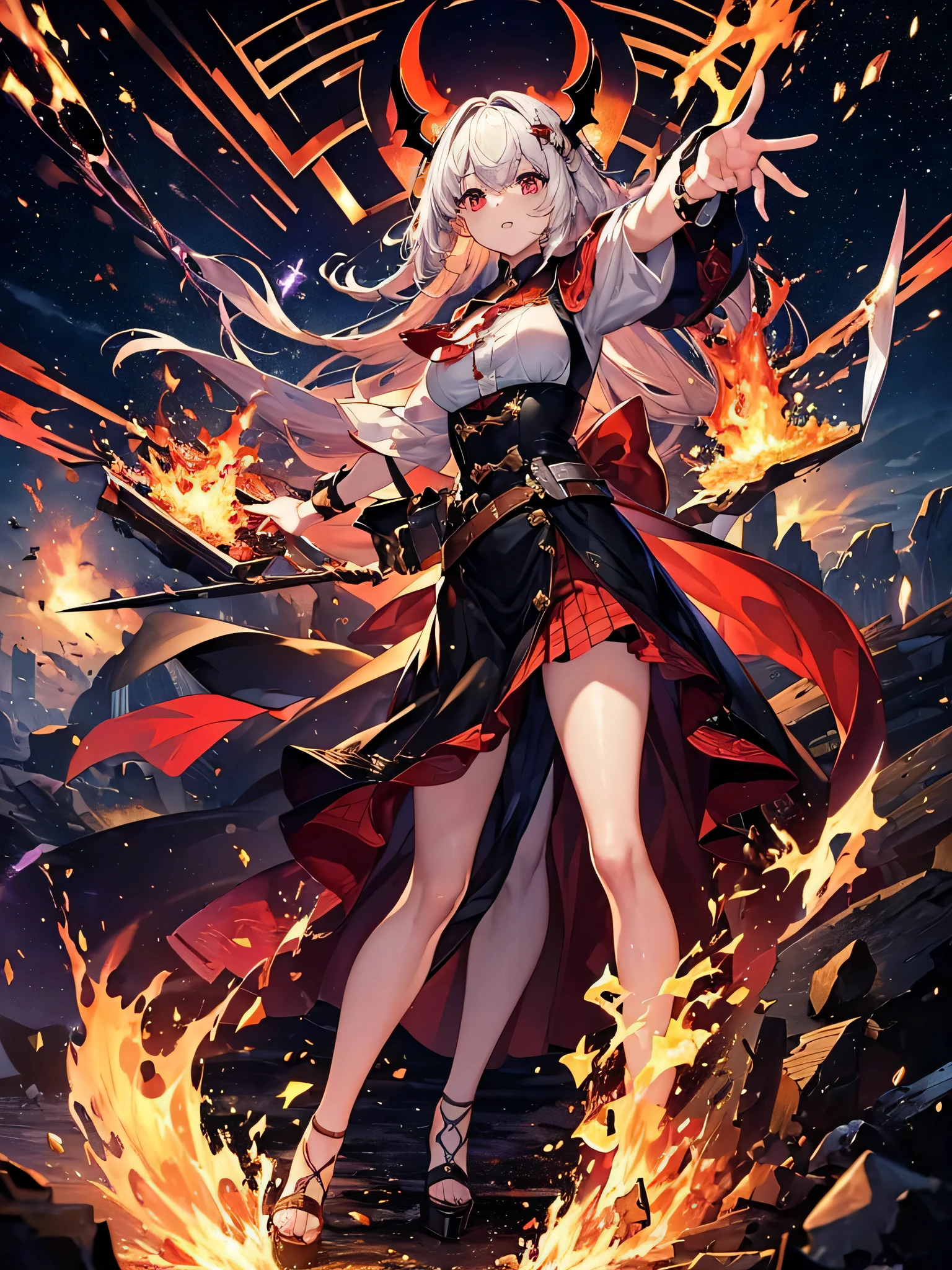 (((masterpiece)))、(((highest quality)))、((super detailed))、According to the contract、Follow me please、Overlord of Flame。come、Purification Flame、Great Sword of Flame。
fluttershy、Fire and brimstone through Sodom。turn sinners into dust of death。『Burning sky』