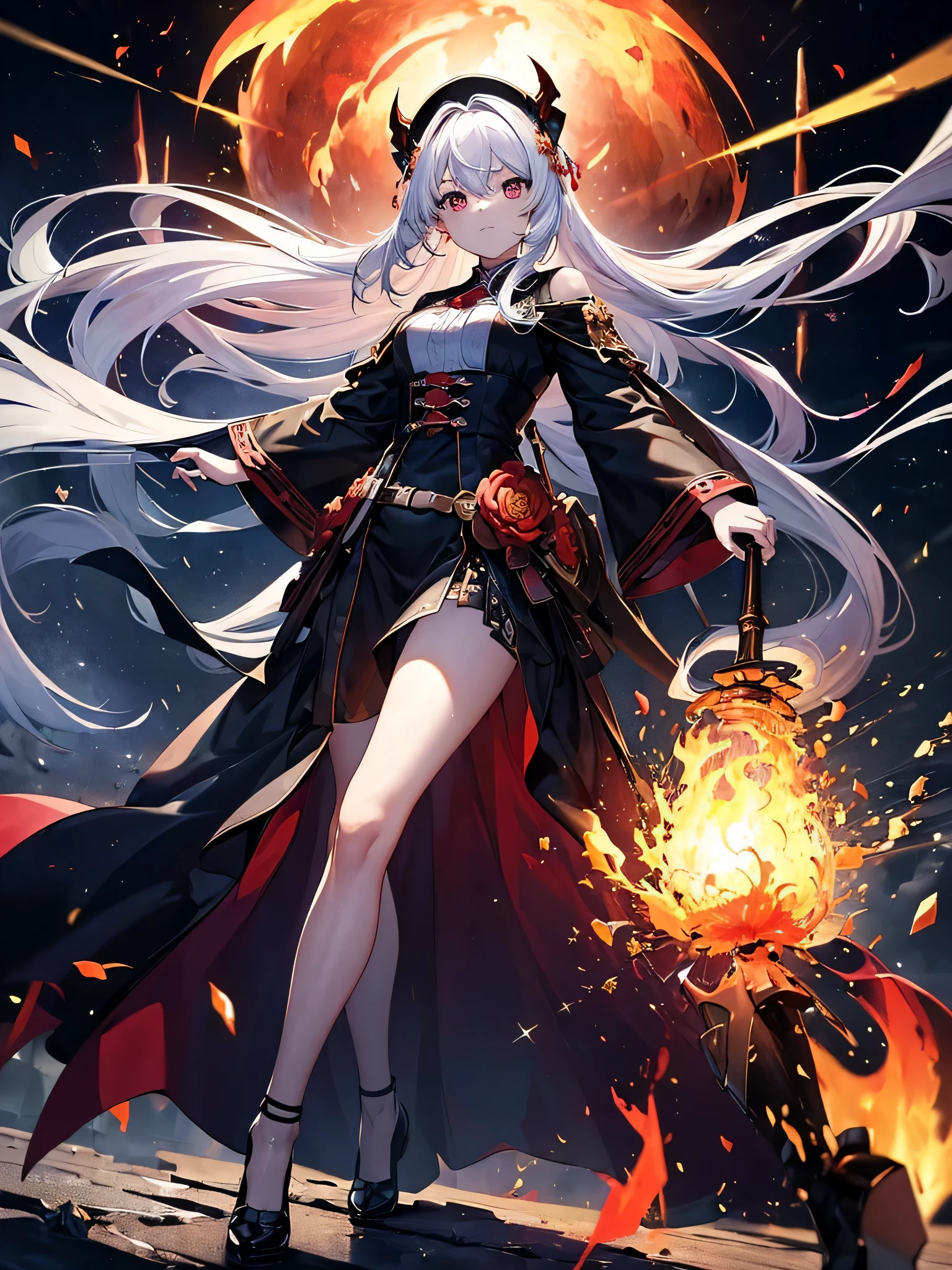 (((masterpiece)))、(((highest quality)))、((super detailed))、According to the contract、Follow me please、Overlord of Flame。come、Purification Flame、Great Sword of Flame。
	fluttershy、Fire and brimstone through Sodom。turn sinners into dust of death。『Burning sky』