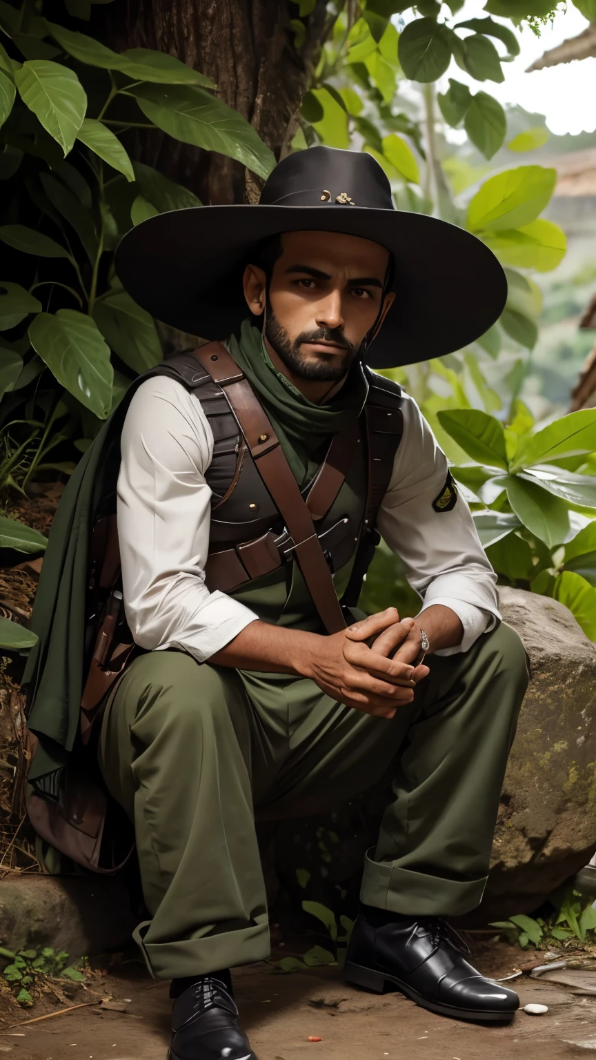 Soldado olhando pra cima 