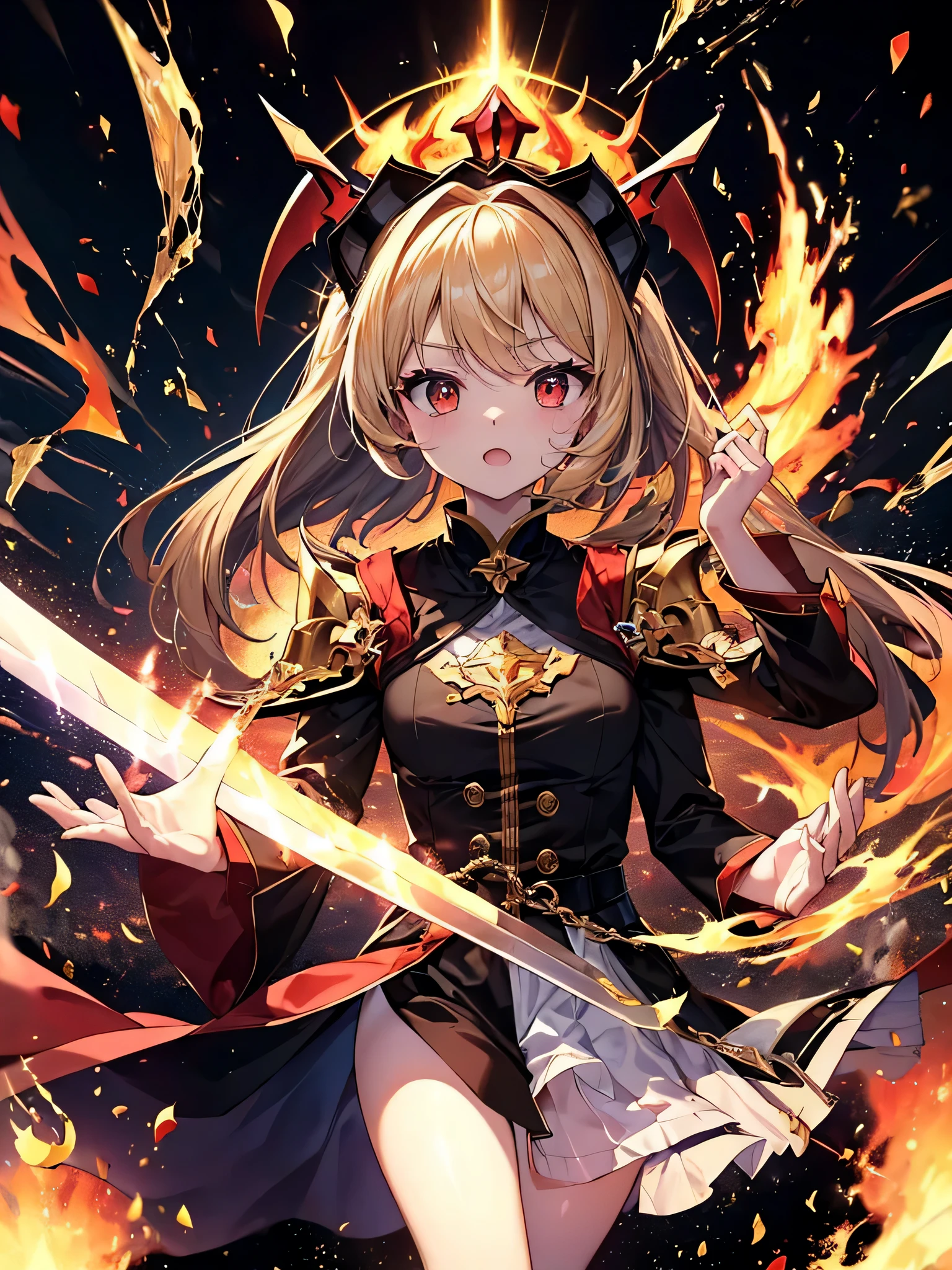 (((masterpiece)))、(((highest quality)))、((super detailed))、According to the contract、Follow me please、Overlord of Flame。come、Purification Flame、Great Sword of Flame。
fluttershy、Fire and brimstone through Sodom。turn sinners into dust of death。『Burning sky』