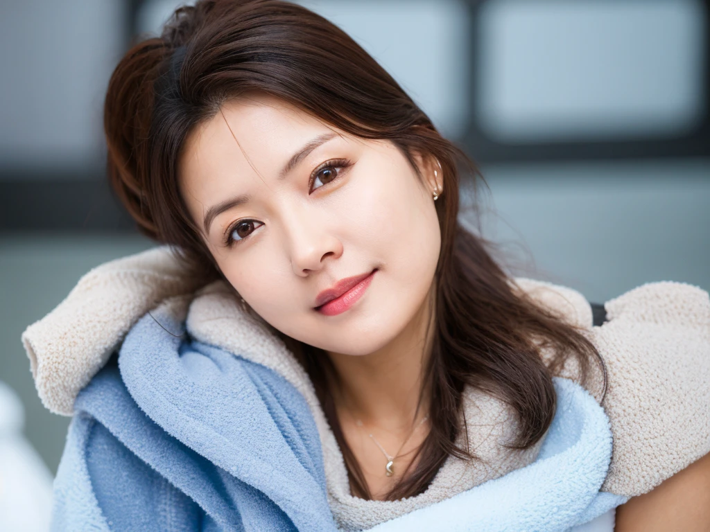 A neat and clean adult woman,
