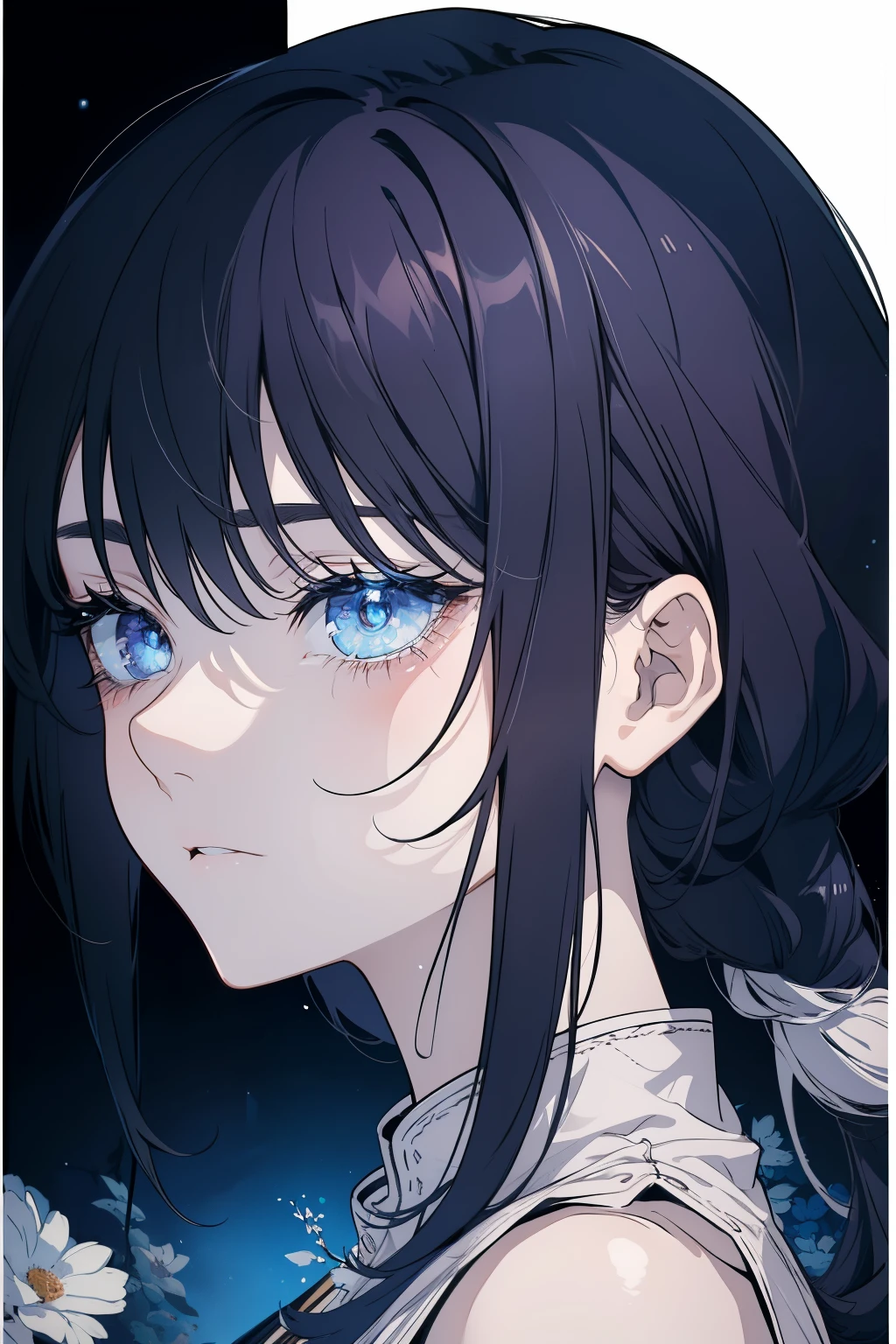 ((8K resolution))、((highest quality))、((masterpiece))、((Super detailed))((((dramatic))), (((Rough feeling))), (((intense)))、whole body、Handsome guy、woman、sleeping face、Bedroom、bed、co-sleeping、tattoo、long hair、gray hair、White、blue、peach、flower々、flower火、Clear shadows、lively, front,rich colorful,have confidence,coil,scene,boldness,to attract attention,smart、tendency、i concentrate