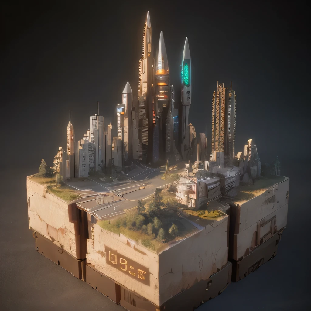 63598年Mars realistic model, (split ends, original photo, best quality, masterpiece:1.4),Steampunk Cyberpunk 6820 City,(CyberpunkMars light:1.3), Mars (related to land),(in a small nature box:1.3),Isometric, small nature, landscape on foundation,landscape,