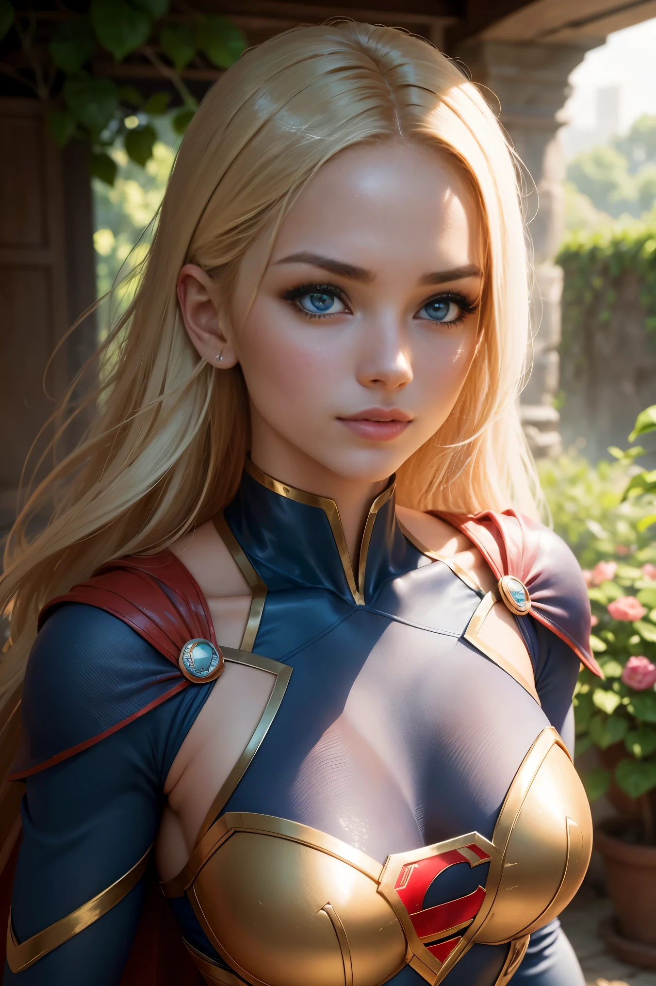 lindo, Powerful supergirl with flowing blonde hair and a captivating smile. your strength, Muscular Physique Radiates Confidence and Strength. Os detalhes intrincados de seu rosto, showing off her piercing blue eyes and perfectly shaped lips, melhorar seu carisma geral. She is the epitome of female empowerment and strength. Realista, fotografia. Fantasia rasgada.
Ela fica alta em um jardim vibrante, Full of lush greenery and colorful flowers. Sunlight gently caresses your flawless skin, criando um, brilho suave. The garden is teeming with life, com borboletas ndo ao seu redor, attracted by its natural beauty.
The scene is captured in stunning 8k resolution, garantindo a mais alta qualidade e clareza. The image is ultra-detailed, reflecting every intricate aspect of Supergirl's appearance and the surrounding environment. With realistic and photorealistic rendering, Cada detalhe, from the texture of the hair to the delicacy of the petals, is brought to life.
O estilo de arte mistura elementos de retratos e arte conceitual, creating a unique and captivating composition. It shows the powerful presence of supergirl amidst the serene beauty of nature. The colors are vivid, accentuating the vibrancy of the garden and enhancing the overall aesthetic appeal.
The lighting in the image is meticulously crafted, emphasizing Supergirl's characteristics and adding depth to the scene. O macio, A luz do sol quente projeta sombras delicadas, melhorar ainda mais a qualidade tridimensional da obra de arte.
Em resumo, The request is:
Supergirl, louro, peituda, musculoso, belos olhos detalhados, beautiful detailed lips, olhos e rosto extremamente detalhados, Long eyelashes, cena do jardim, 8k resolution, ultra-detalhado, Realista, fotorrealista, retrato, arte conceitual, cores vivas, luz solar quente, Women's Strength and Empowerment.