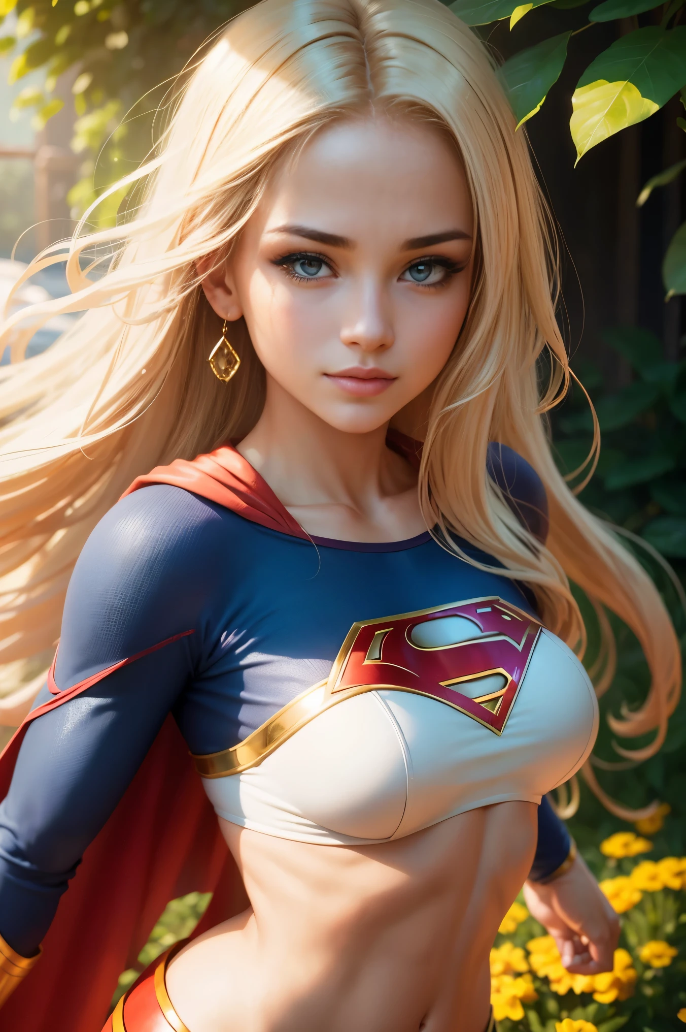 lindo, Powerful supergirl with flowing blonde hair and a captivating smile. your strength, Muscular Physique Radiates Confidence and Strength. Os detalhes intrincados de seu rosto, showing off her piercing blue eyes and perfectly shaped lips, melhorar seu carisma geral. She is the epitome of female empowerment and strength. Realista, fotografia. Fantasia rasgada.
Ela fica alta em um jardim vibrante, Full of lush greenery and colorful flowers. Sunlight gently caresses your flawless skin, criando um, brilho suave. The garden is teeming with life, com borboletas voando ao seu redor, attracted by its natural beauty.
The scene is captured in stunning 8k resolution, garantindo a mais alta qualidade e clareza. The image is ultra-detailed, reflecting every intricate aspect of Supergirl's appearance and the surrounding environment. With realistic and photorealistic rendering, Cada detalhe, from the texture of the hair to the delicacy of the petals, is brought to life.
O estilo de arte mistura elementos de retratos e arte conceitual, creating a unique and captivating composition. It shows the powerful presence of supergirl amidst the serene beauty of nature. The colors are vivid, accentuating the vibrancy of the garden and enhancing the overall aesthetic appeal.
The lighting in the image is meticulously crafted, emphasizing Supergirl's characteristics and adding depth to the scene. O macio, A luz do sol quente projeta sombras delicadas, melhorar ainda mais a qualidade tridimensional da obra de arte.
Em resumo, The request is:
Supergirl, louro, peituda, musculoso, belos olhos detalhados, beautiful detailed lips, olhos e rosto extremamente detalhados, Long eyelashes, cena do jardim, 8k resolution, ultra-detalhado, Realista, fotorrealista, retrato, arte conceitual, cores vivas, luz solar quente, Women's Strength and Empowerment.