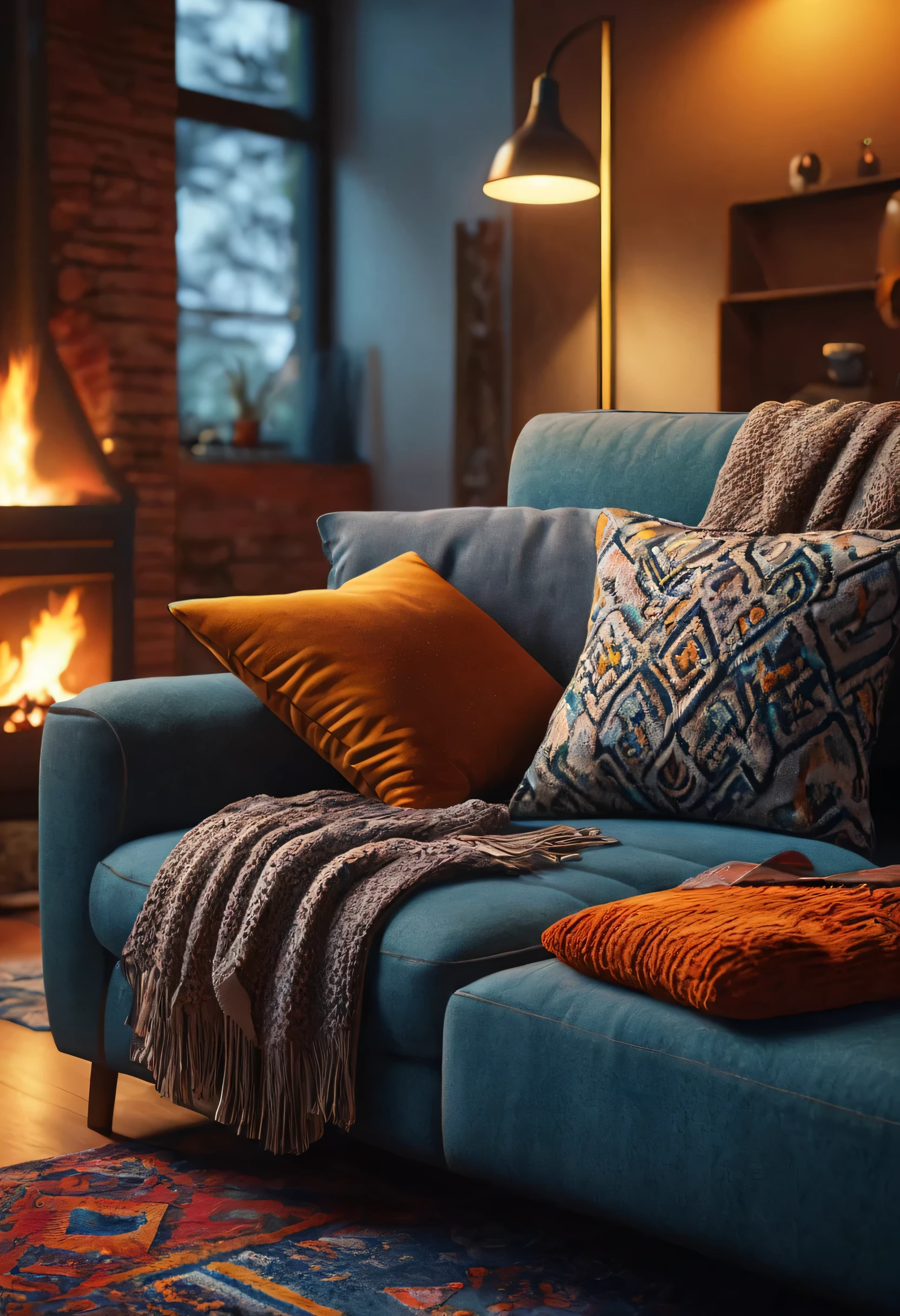 create an image demonstrating the style of ((Cozy)) style, hyper realism, 8k high definition, vibrant colors, sharp focus, insanely detailed