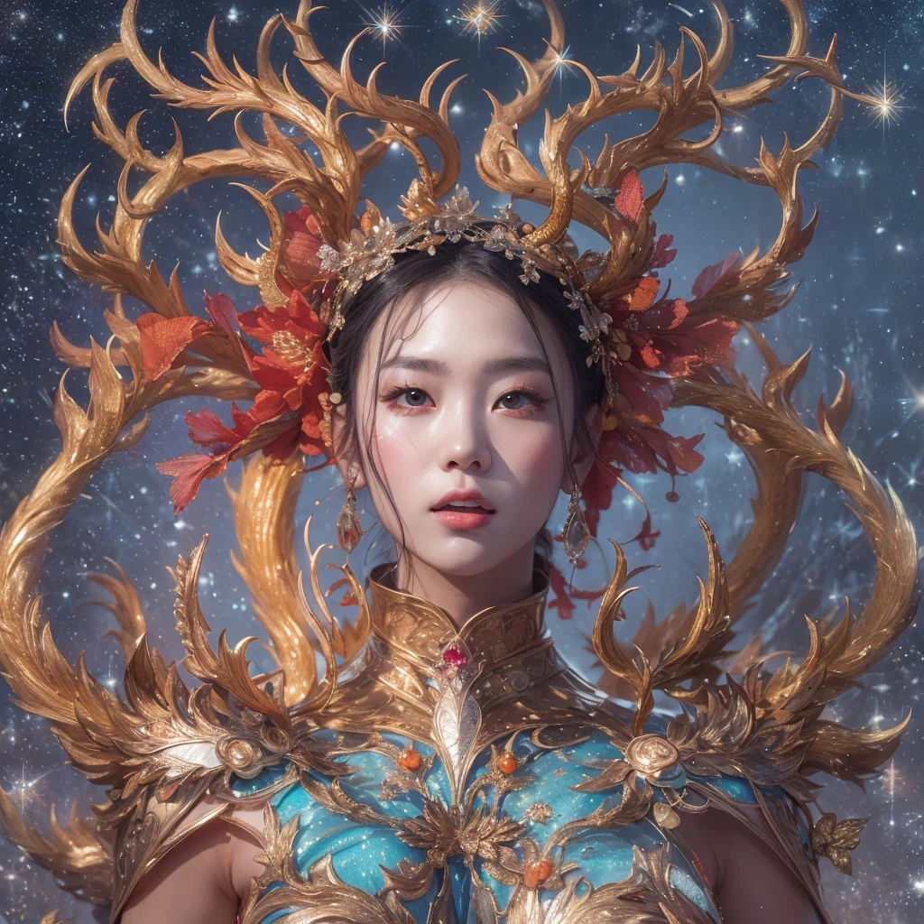 deer角飞天九尾浅蓝天师火焰毛deer星,novel,Torch Night Black Gold Orange Snake Print Silk Trousers,Rouge Diamond Tulle Sheer Lizard Print,Fat girl flying in space in the snow 1:900 miniatures,Front view,pure transparency,put on boxing gloves,佩戴金框反Light太阳镜,Panoramic super wide angle,very happy,Authentic and delicate texture,Strong visual impact,super detailed,dream girl,delicate face型,beautiful eyes,Hair floating in the air, cherry style,Zhou Xiaotong,crystal clear,Good sense of perspective,Light影效果,16KLight滑,surface reflected Light,flowing black hair,Water Goddess 32K,complicated,grace,Very detailed,Gorgeous,digital photography,Autumn Cowboy Shooting,Surrealism,broken ruby,defeat magic,Water magic entanglement,(masterpiece,Light,beautiful eyes:1.2),high dynamic range,void 5 energy storm,(china 1 girl,black eyes:1.5),rouge skin,发Light的皮肤,(sit on stone:1.5),delicate face,black hair,穿上Gorgeous金色铠甲,take off shoulders,deer,short skirt,beautiful golden armor,it'it'It's raining,beautiful,Don't look at the audience,Turn your back to the camera,masterpiece,side,side portrait close-up